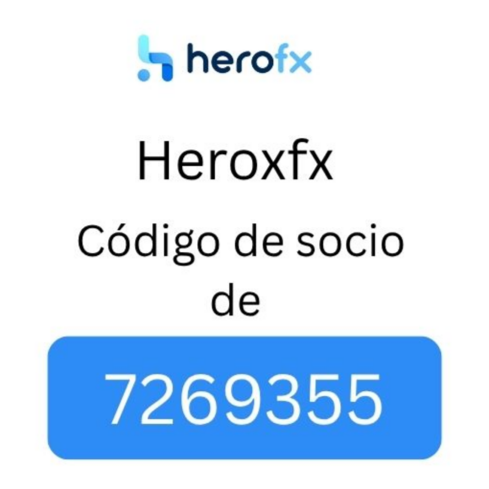 Código de socio de Heroxfx “7269355’’ Obtén 20% de descuento en comisiones de trading