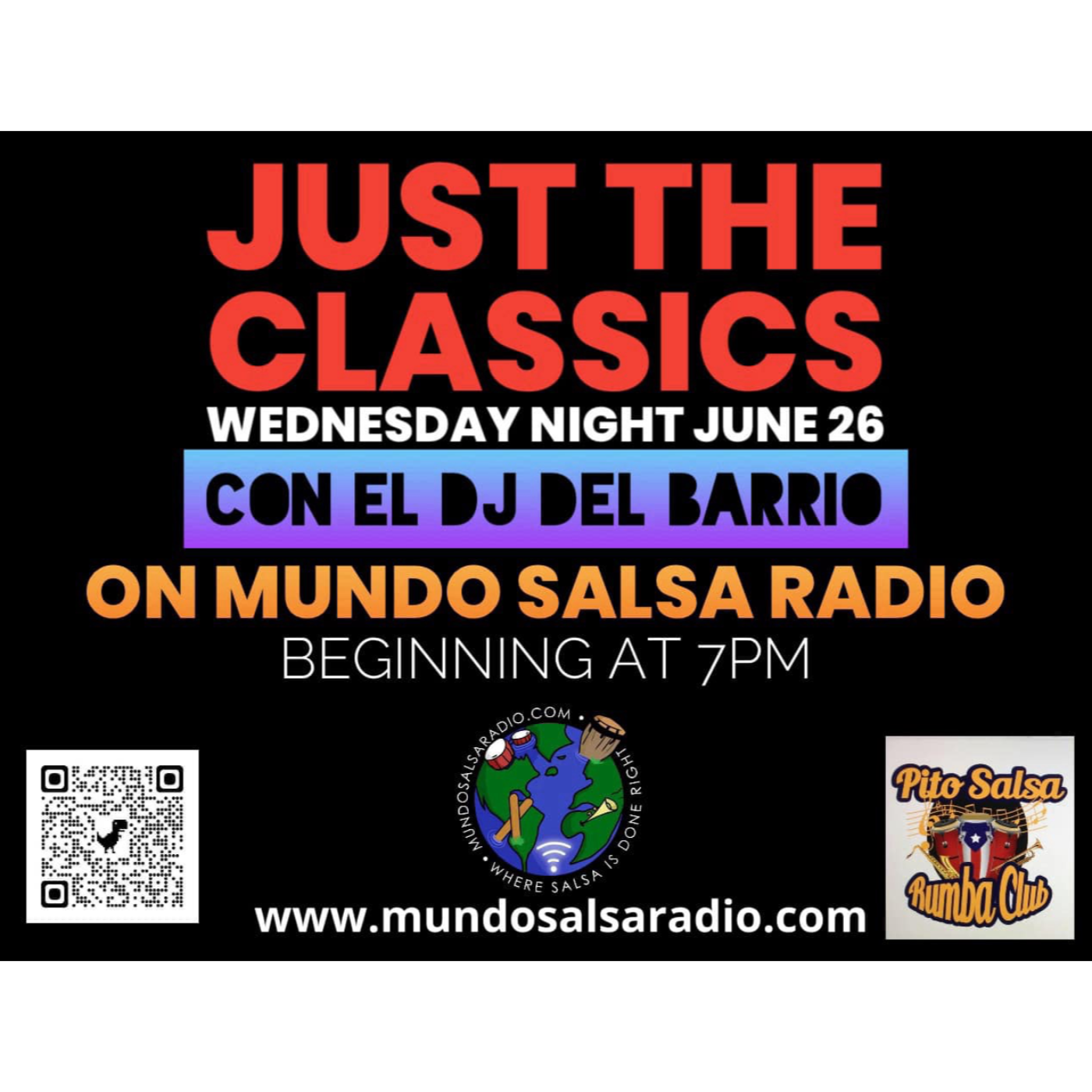 THE RUMBA CLUB SHOW  CON EL DJ DEL BARRIO ..ON MUNDO SALSA RADIO
