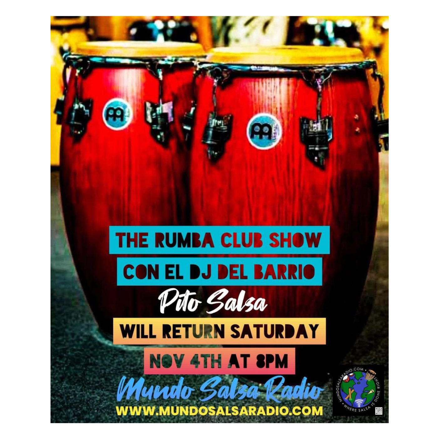 THE RUMBA CLUB SHOW CON EL DJ DEL BARRIO ON MUNDO SALSA RADIIO
