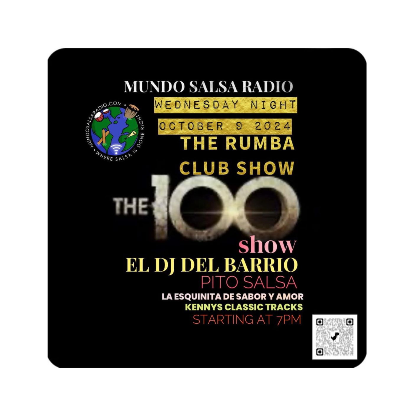 THE RUMBA CLUB SHOW CON EL DJ DEL BARRIO ON MUNDO SALSA 100