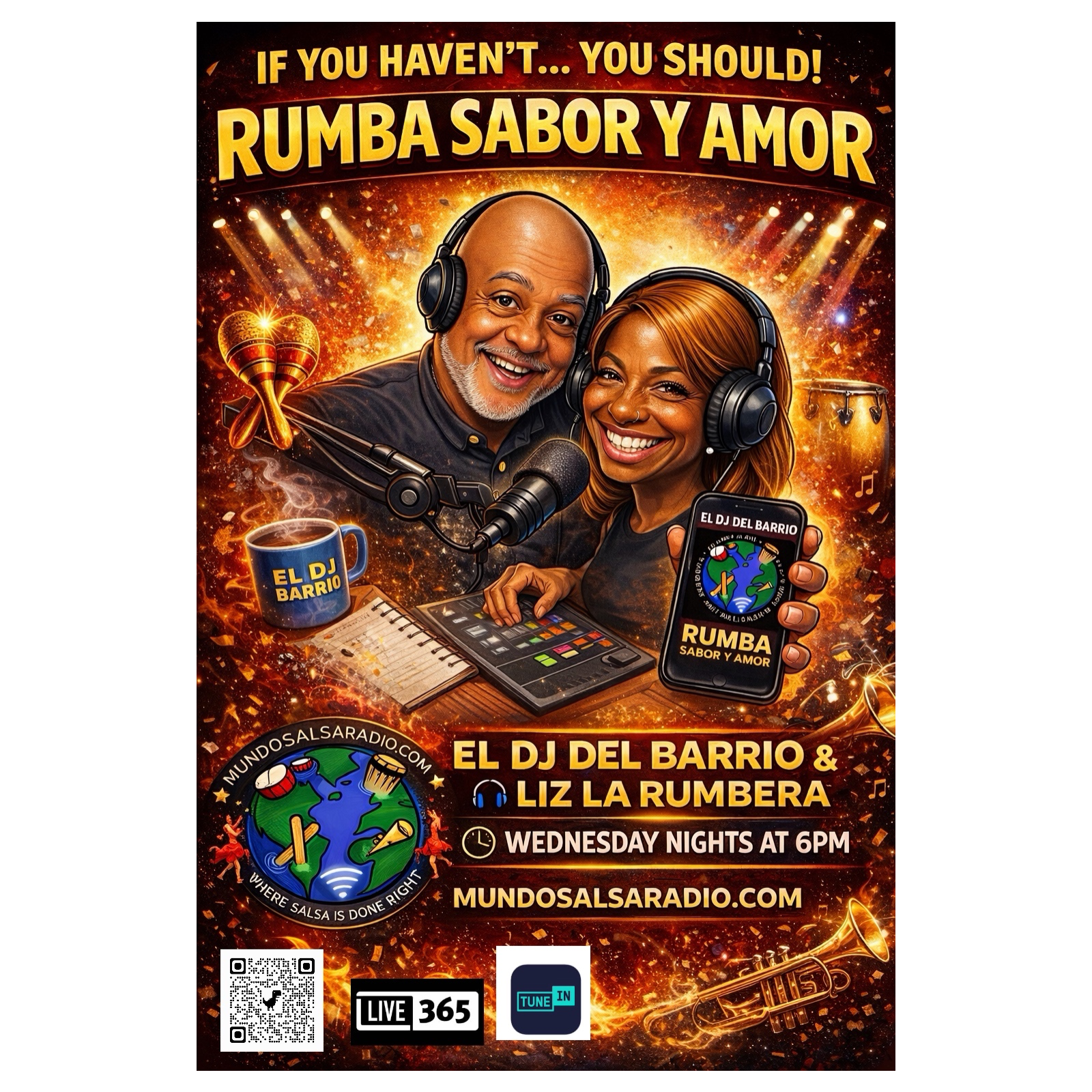 RUMBA SABOR Y AMOR  CON EL DJ DEL BARRIO / MARCH 18 2026