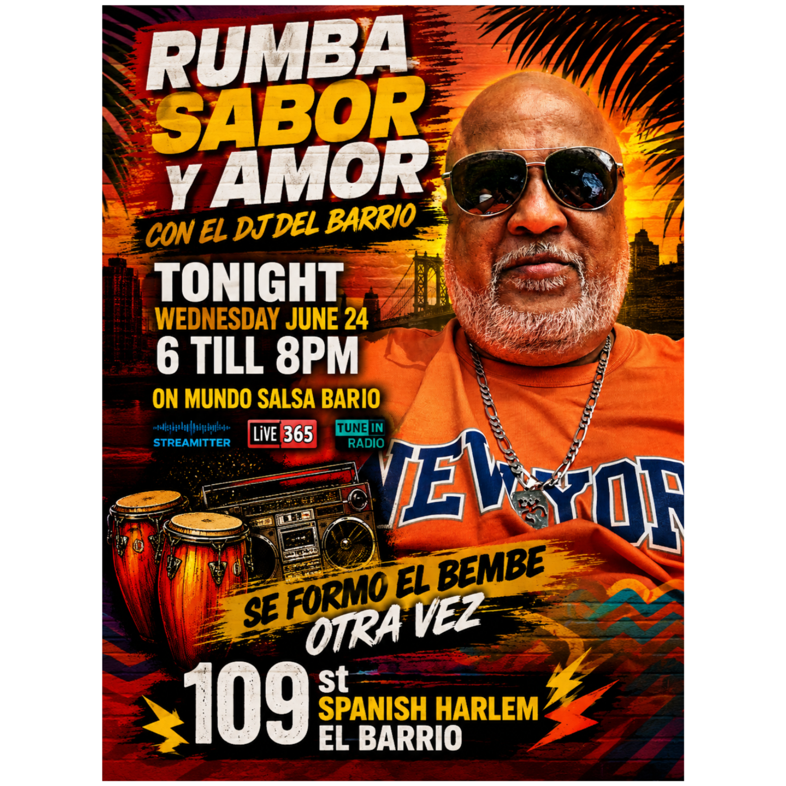 RUMBA SABOR Y AMOR / EL DJ DEL BARRIO ..JUNE 24 2026 episode artwork