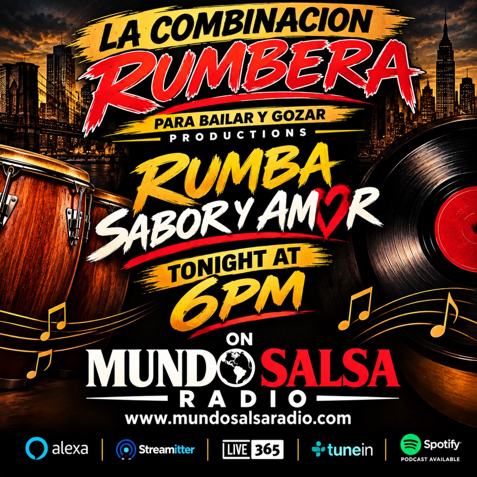 RUMBA SABOR Y AMOR / OCT 7 2026 ..SHOW # 186 EL DJ DEL BARRIO..LIZ LA RUMBERA/ MUNDO SALSA RADIO
