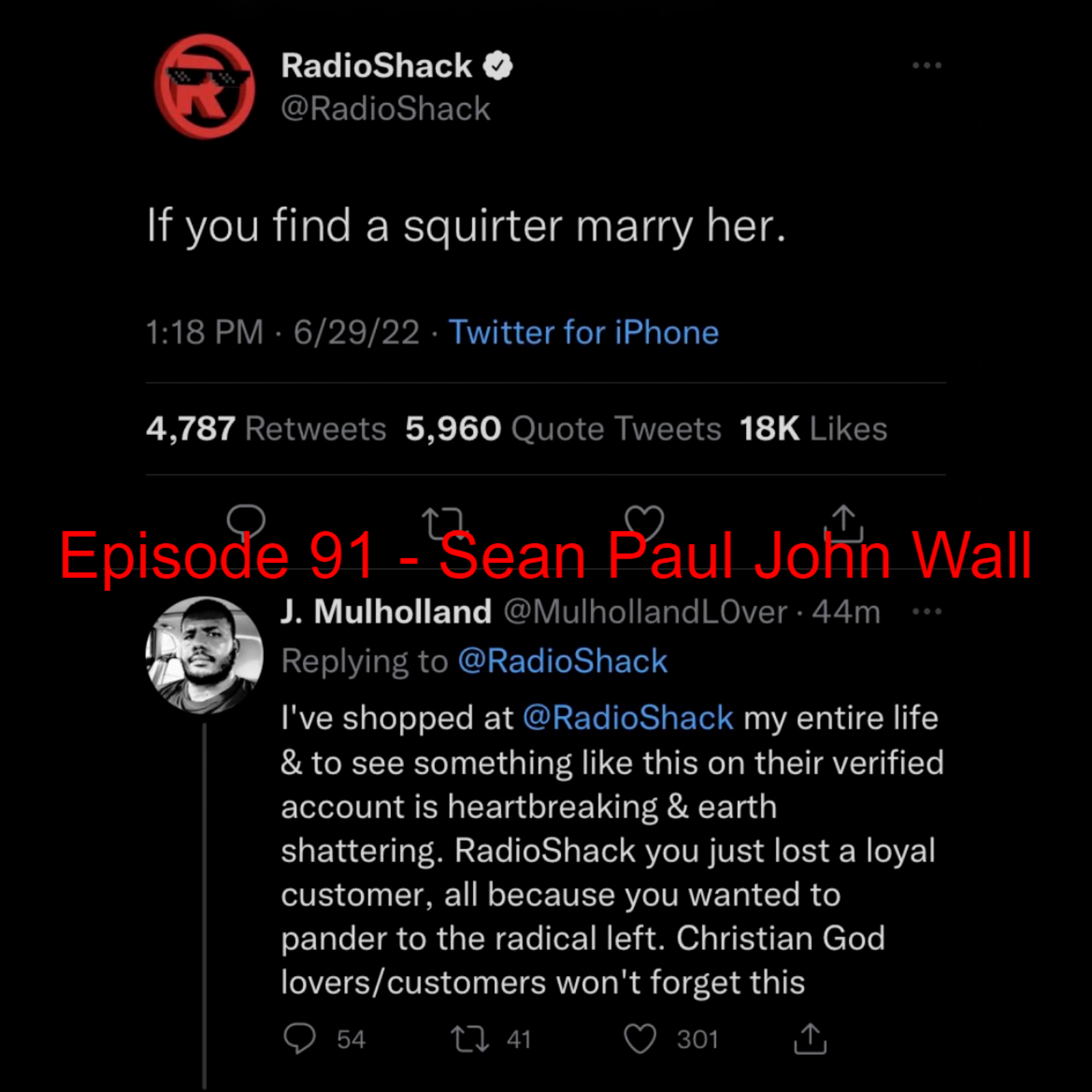 Episode 91 - Sean Paul John Wall episode artwork