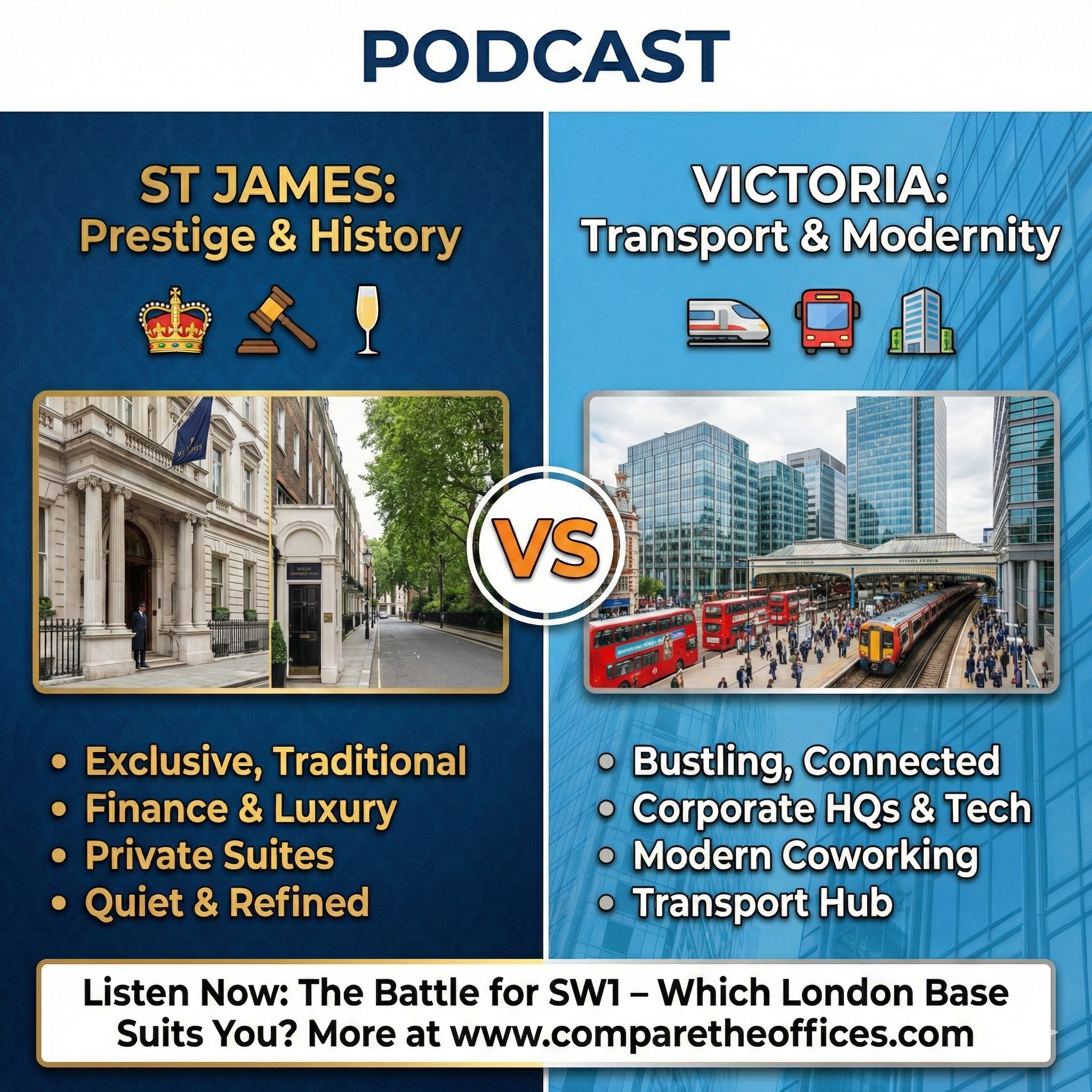 The Battle for SW1: Is Victoria the New St James for Office Space London? episode artwork