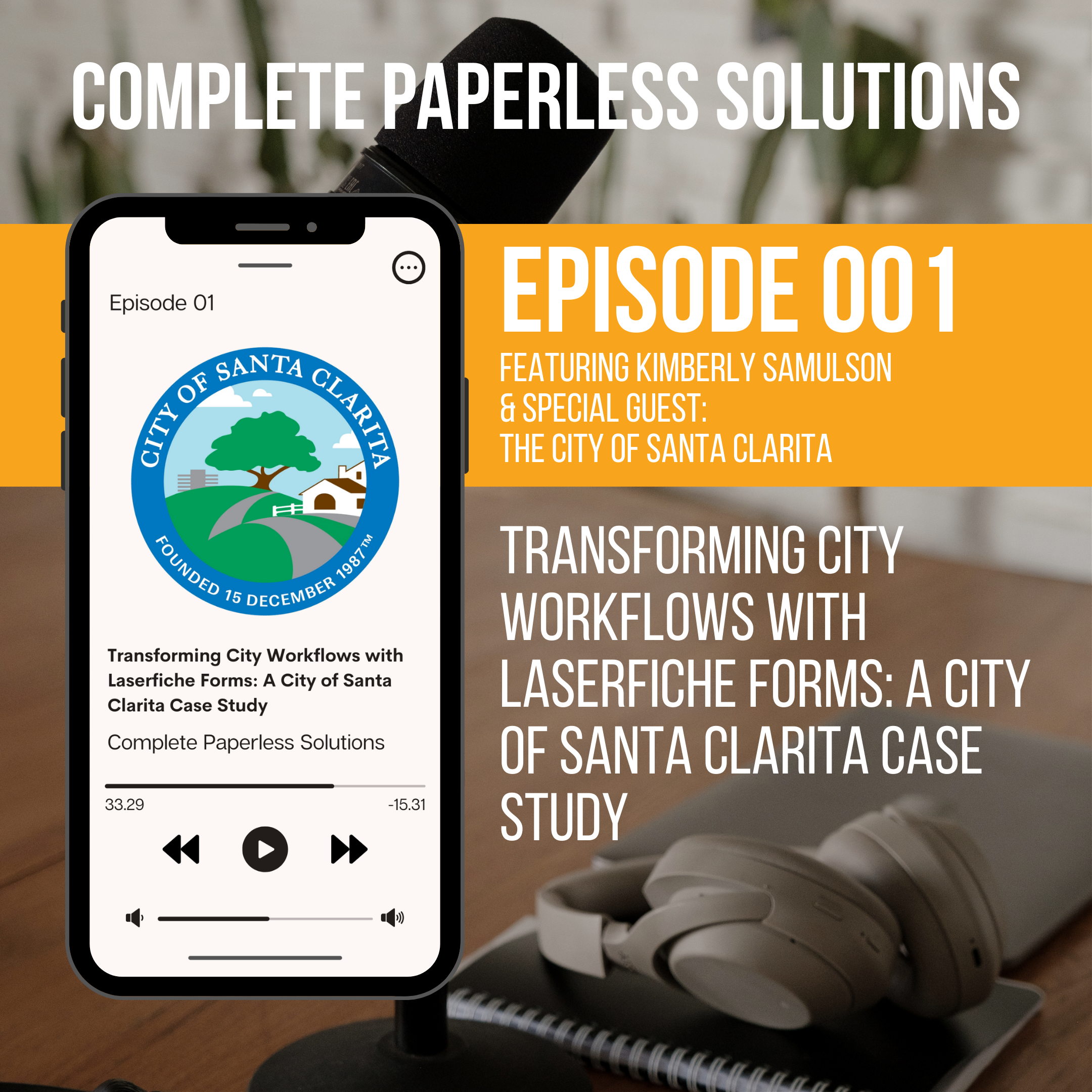 Transforming City Workflows With Laserfiche Forms: A City of Santa Clarity Case Study episode artwork