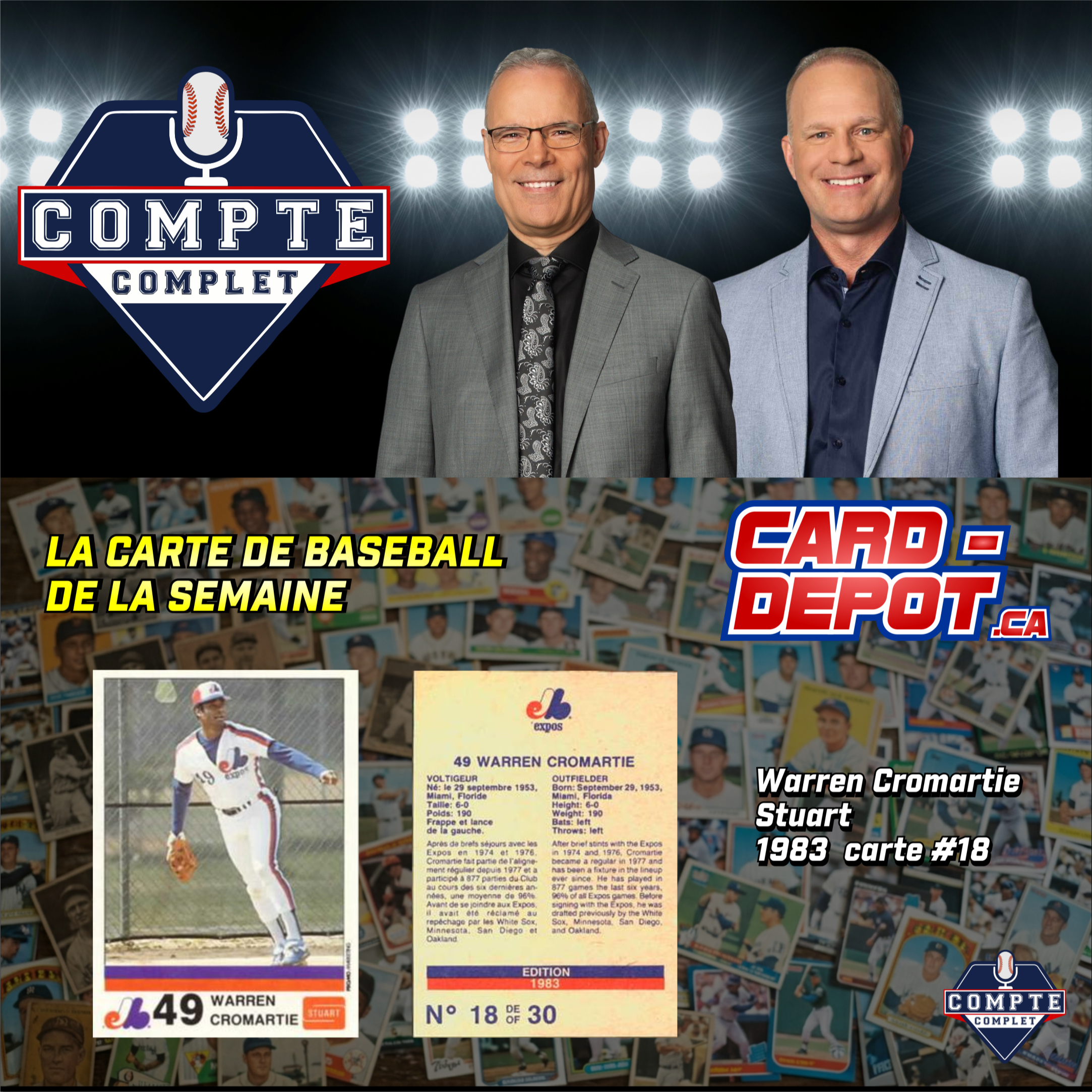 Compte complet du 4 mai 2026: segment La carte de la semaine : Warren Cromartie episode artwork