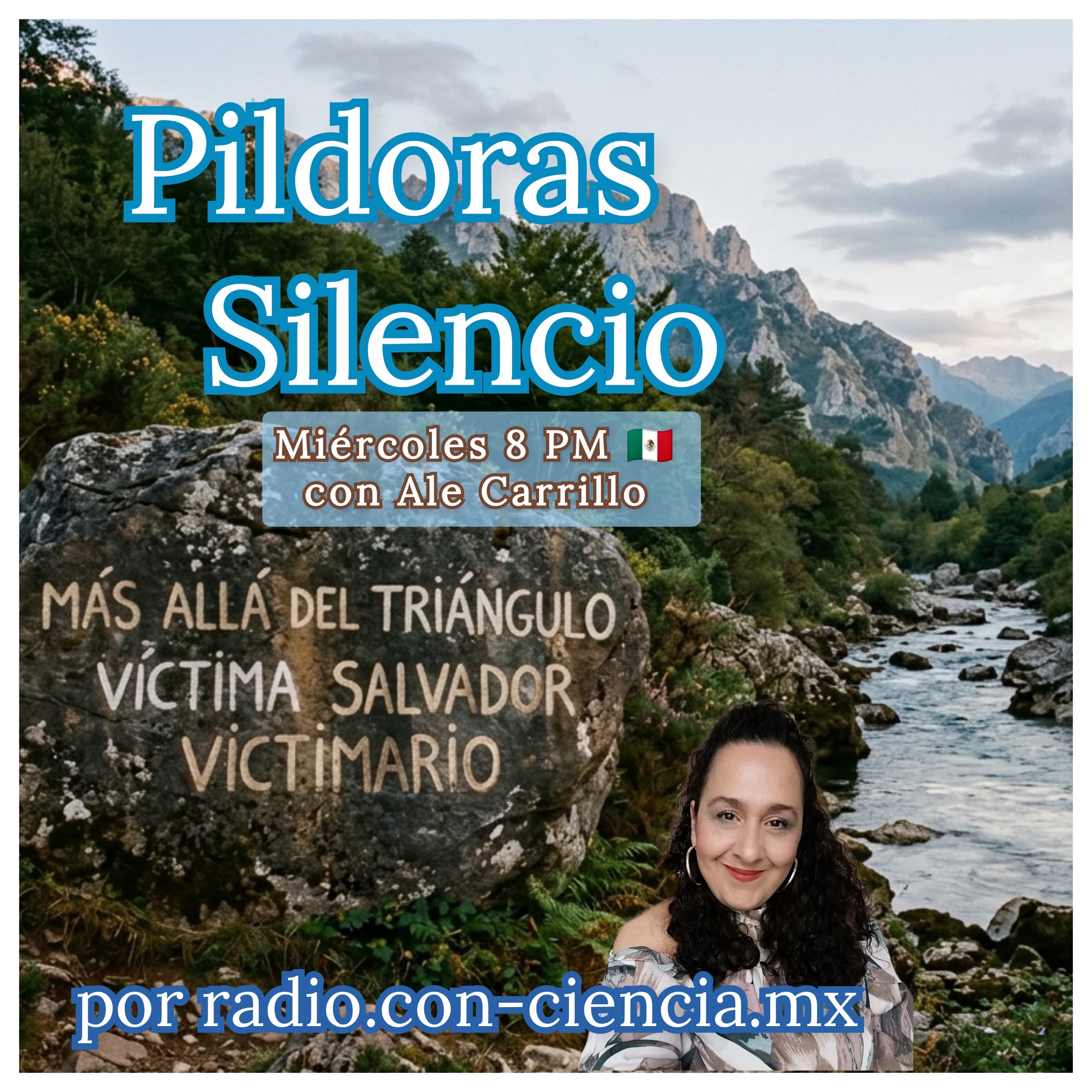 Programa Pildoras del Silencio-Ale Carrillo-Más allá del triángulo Victima, Salvador, Victimario episode artwork