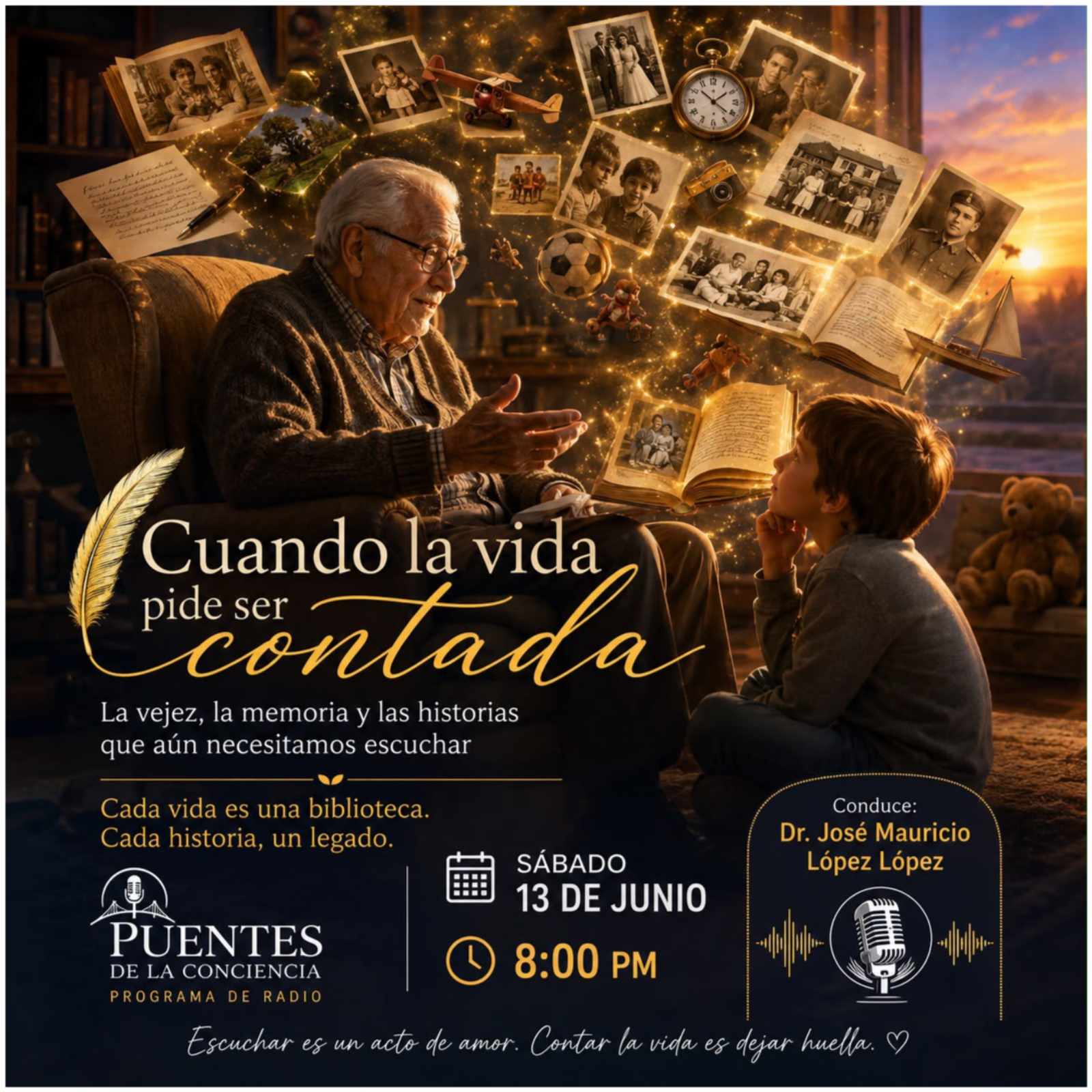 Programa Puentes de la Conciencia-Dr. Mauricio López- Cuando la vida pide ser contada episode artwork