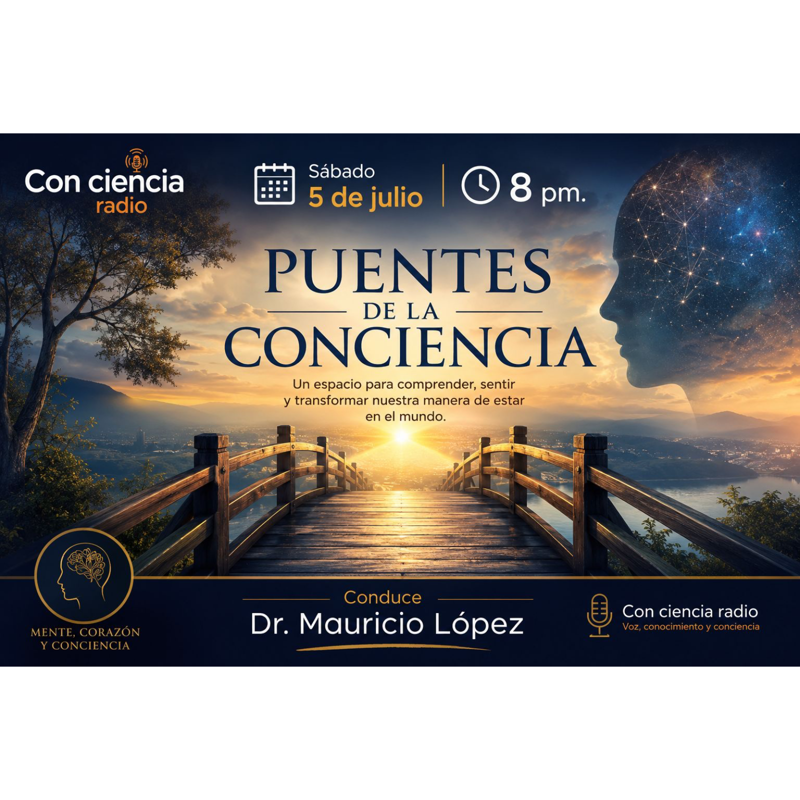 Programa Puentes de la Conciencia-Dr.Mauricio López-El Asombro episode artwork