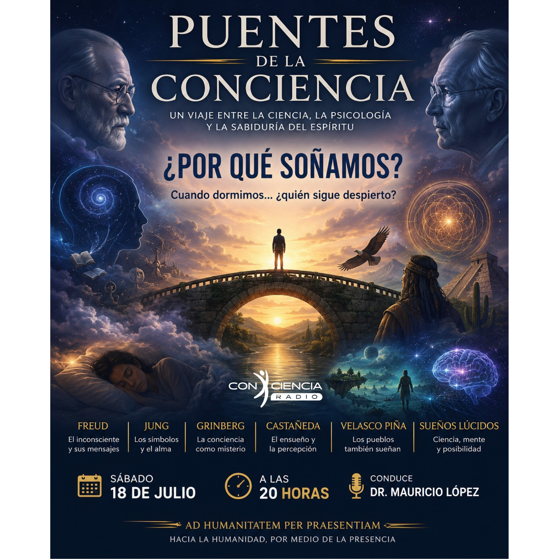 Programa Puentes de la Conciencia-Dr. Mauricio López-¿Porque Soñamos? episode artwork