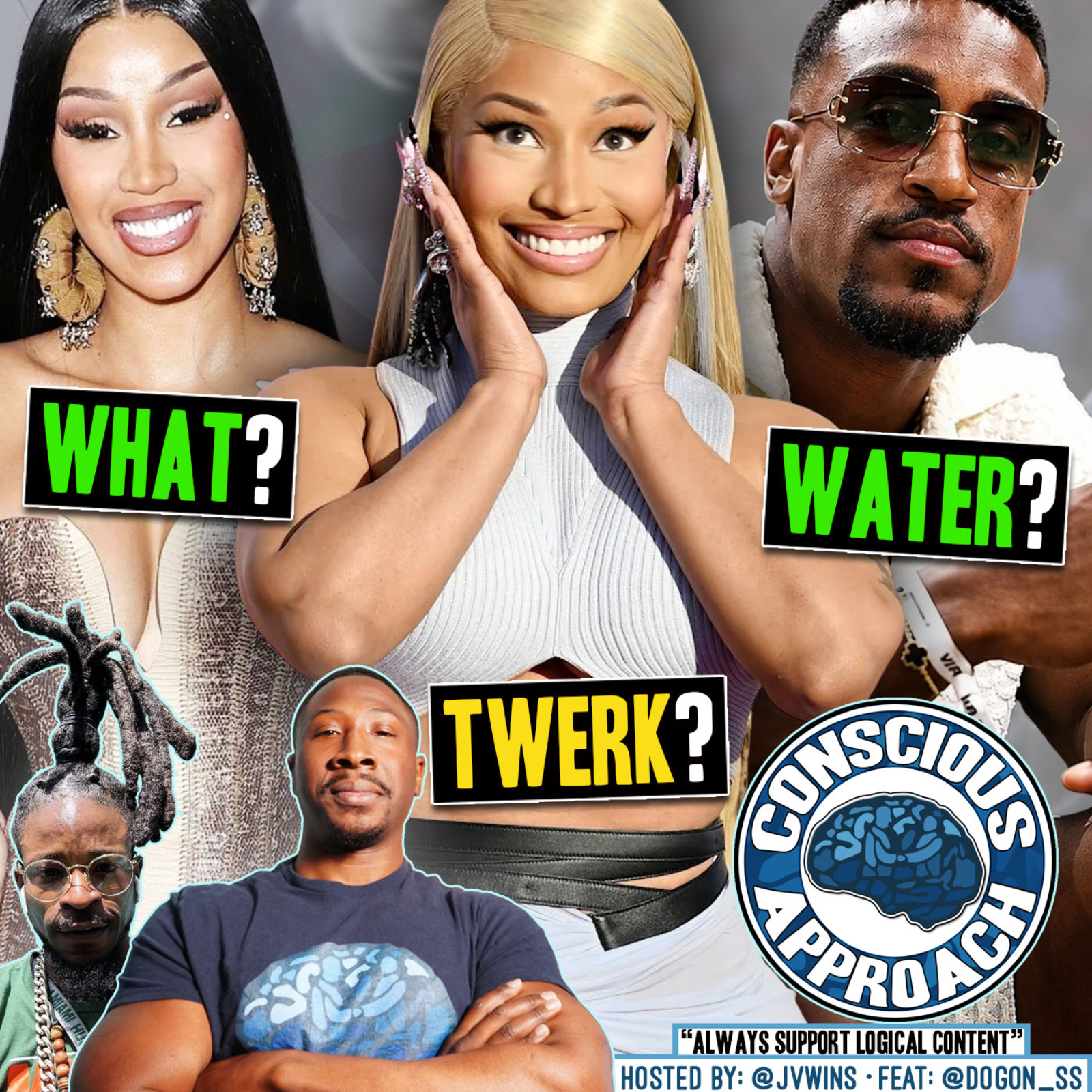 7/28/26: Nicki Minaj & Trump; Ashton Hall & Saratoga Water; Cardi B’s Rule for Her Sons episode artwork