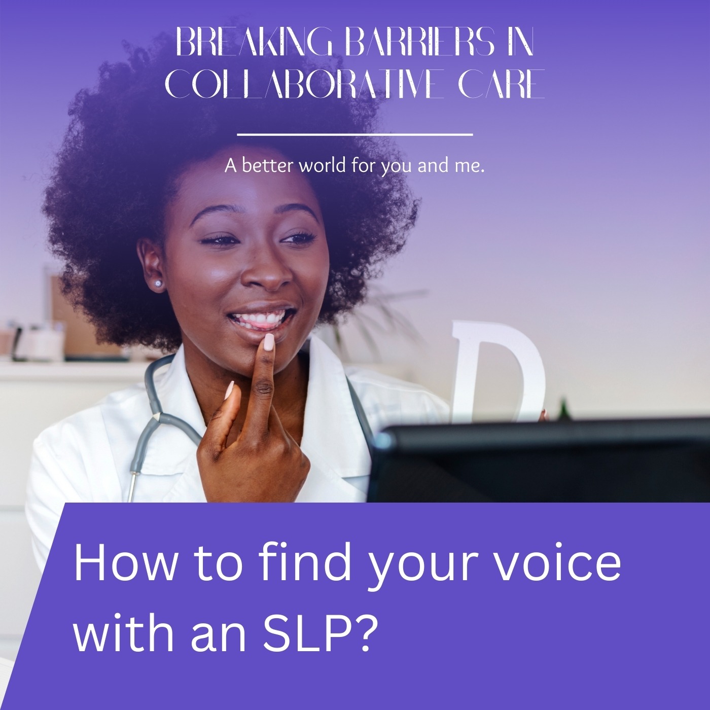 104: How To Find Your Voice With A Speech-Language Pathologist? | EP #4 episode artwork
