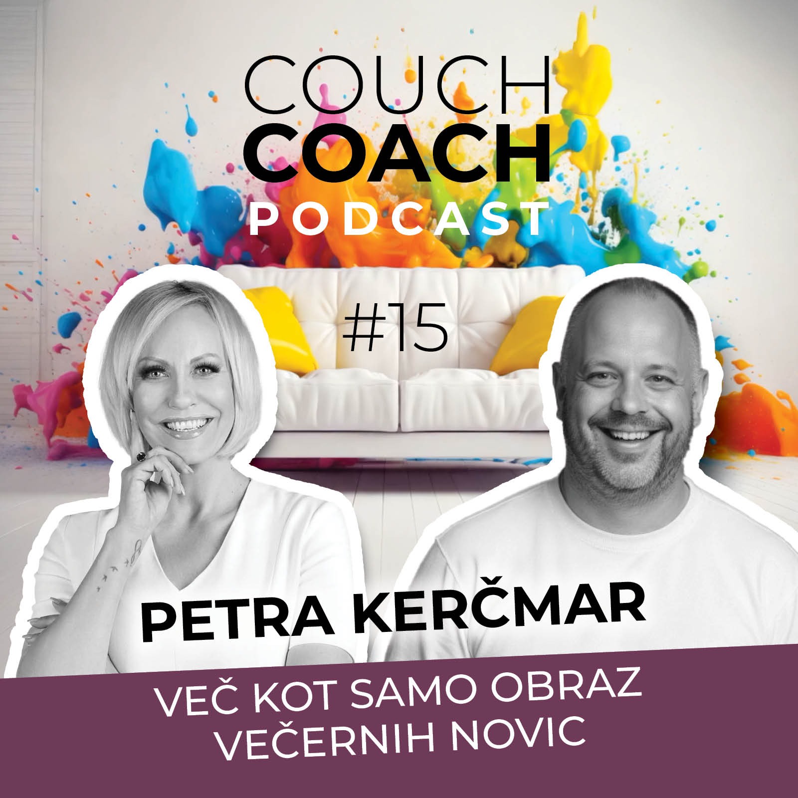 Več kot samo obraz večernih novic (Petra Kerčmar) - COUCHCOACH PODCAST EP#15 episode artwork