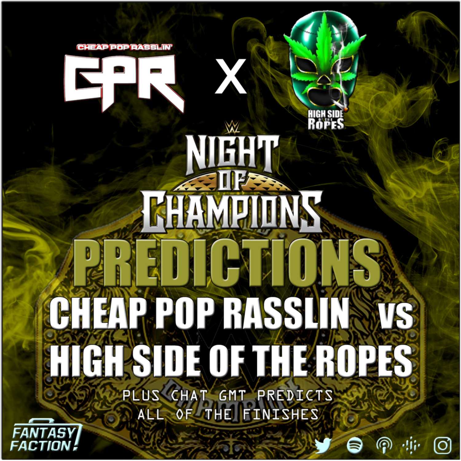 WWE Night of Champions Predictions (featuring HIGH SIDE OF THE ROPES!)