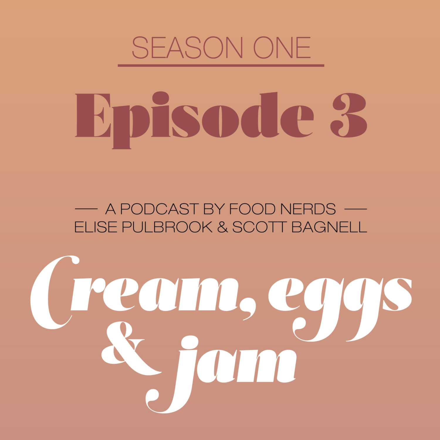 Cream, eggs & Jam