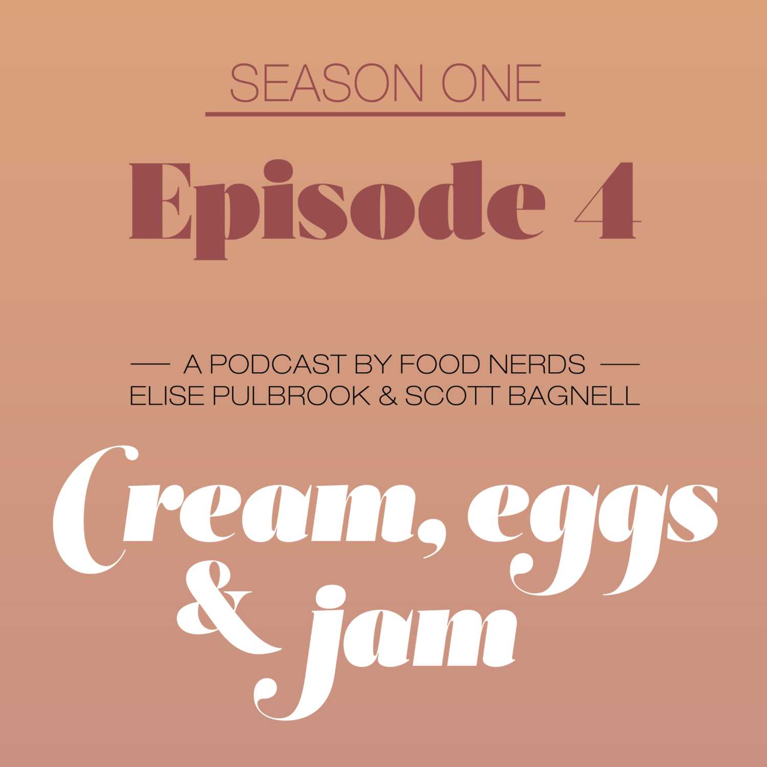 Cream, eggs & Jam