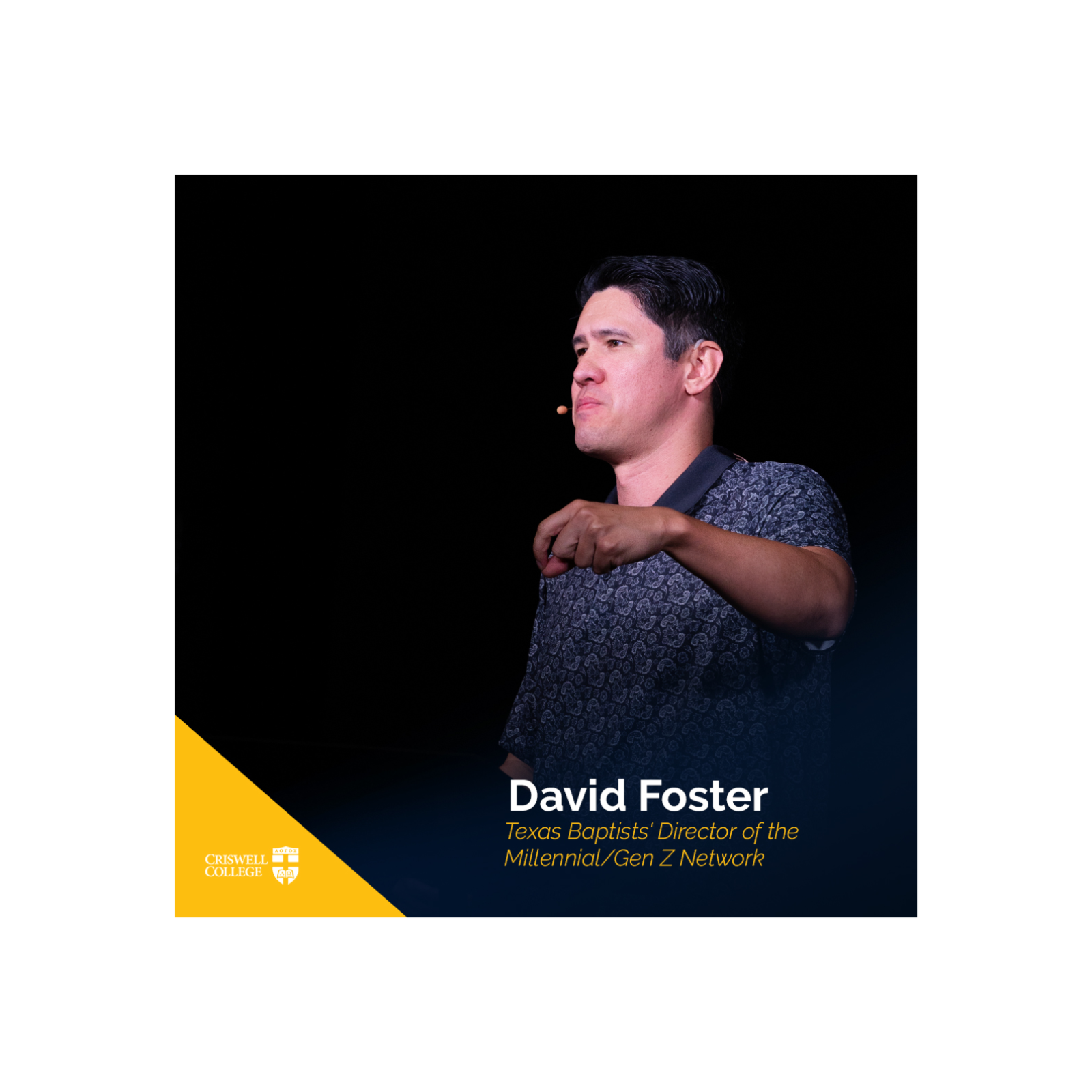 September 9, 2025 – Chapel with David Foster