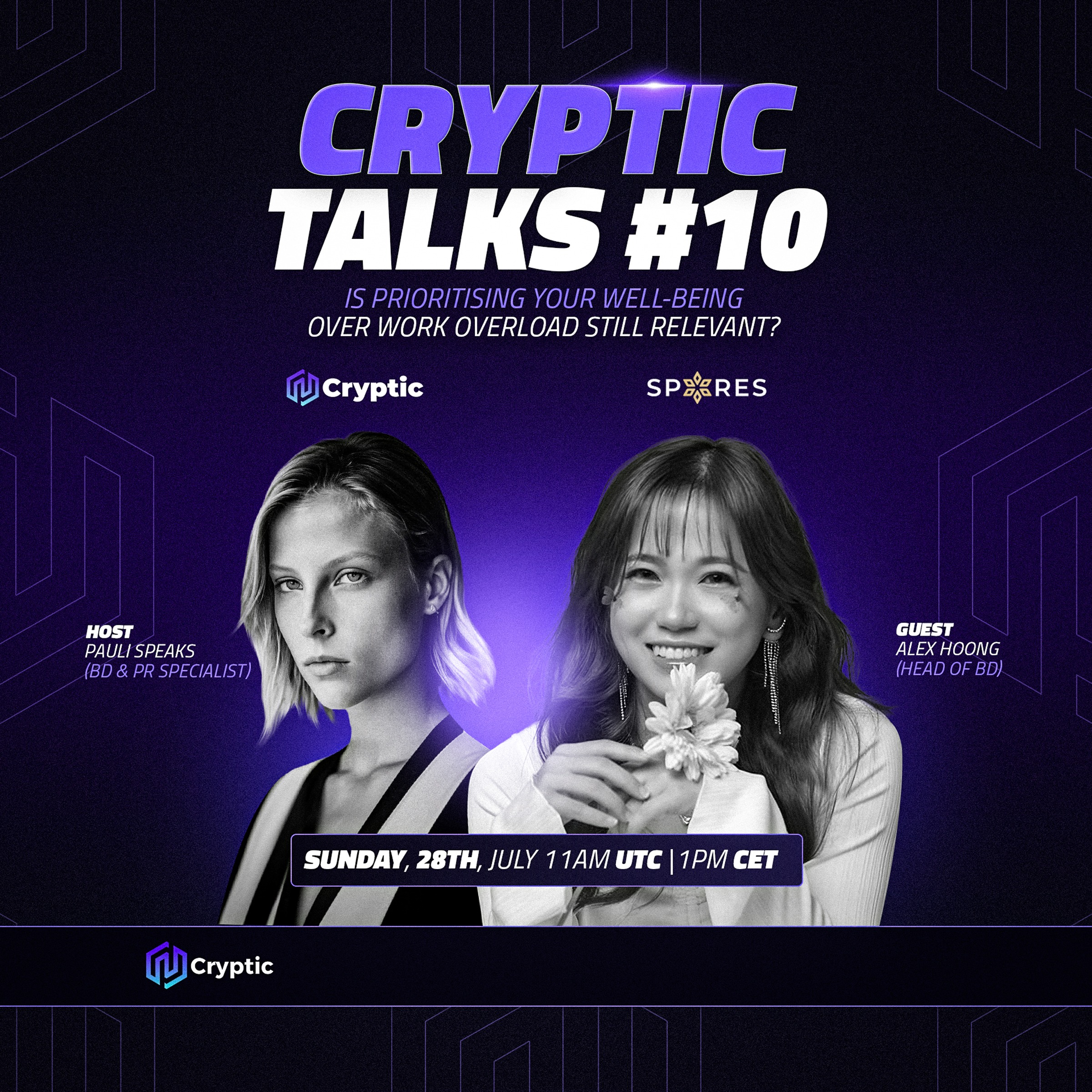 Cryptic Talks #10: Prioritising Your Well-Being Over Work Overload: Still Relevant?