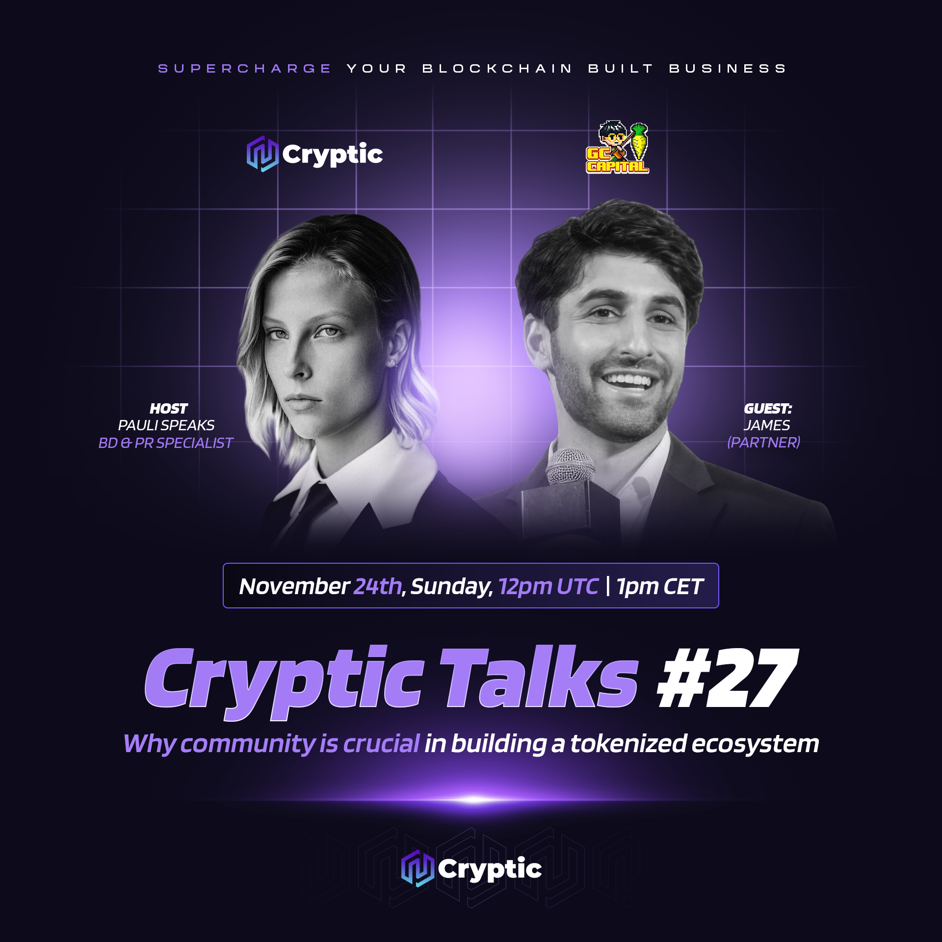 Cryptic Talks #27: Building Tokenized Ecosystems: Why Community Matters