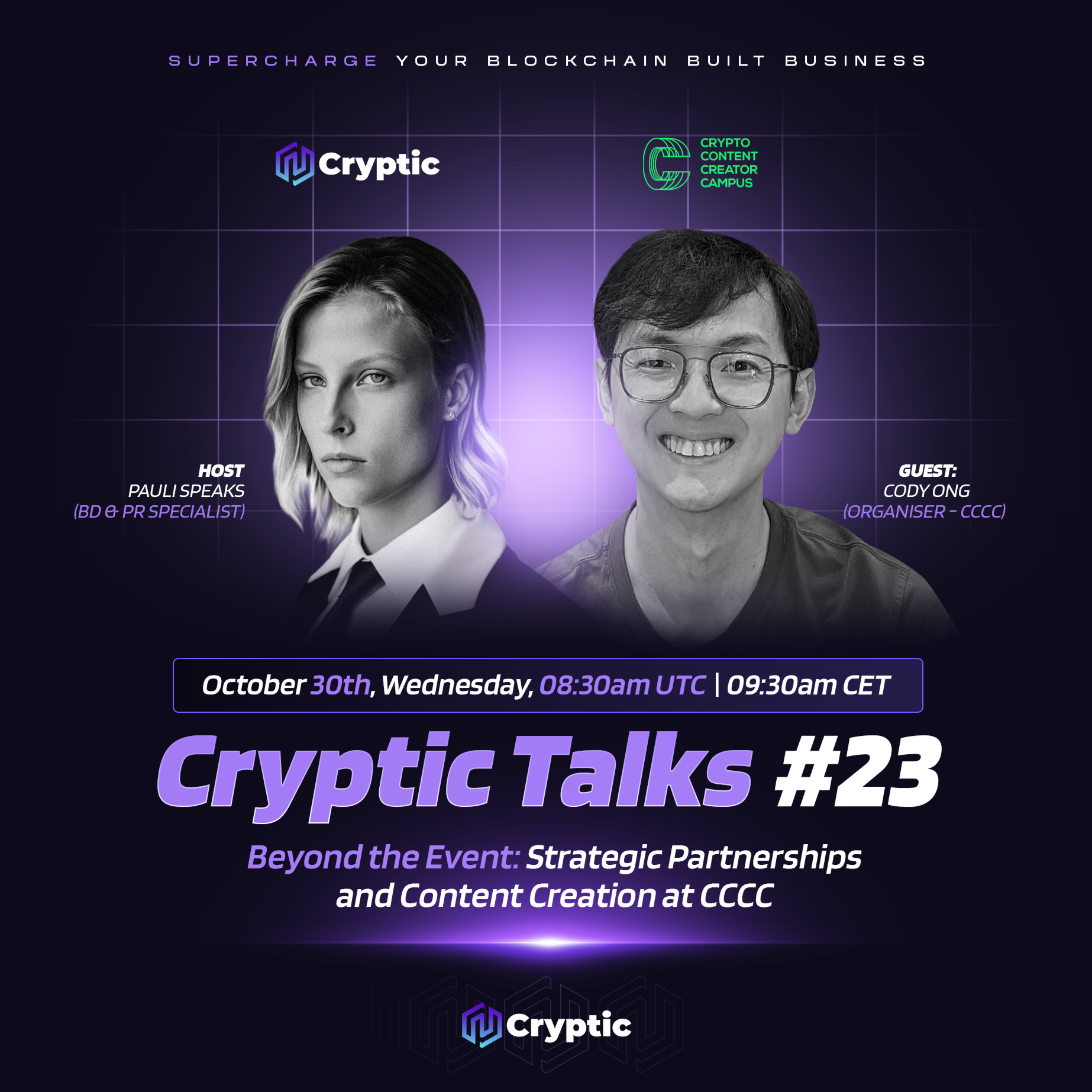 Cryptic Talks #23: Content creation at Crypto Content Creator Campus