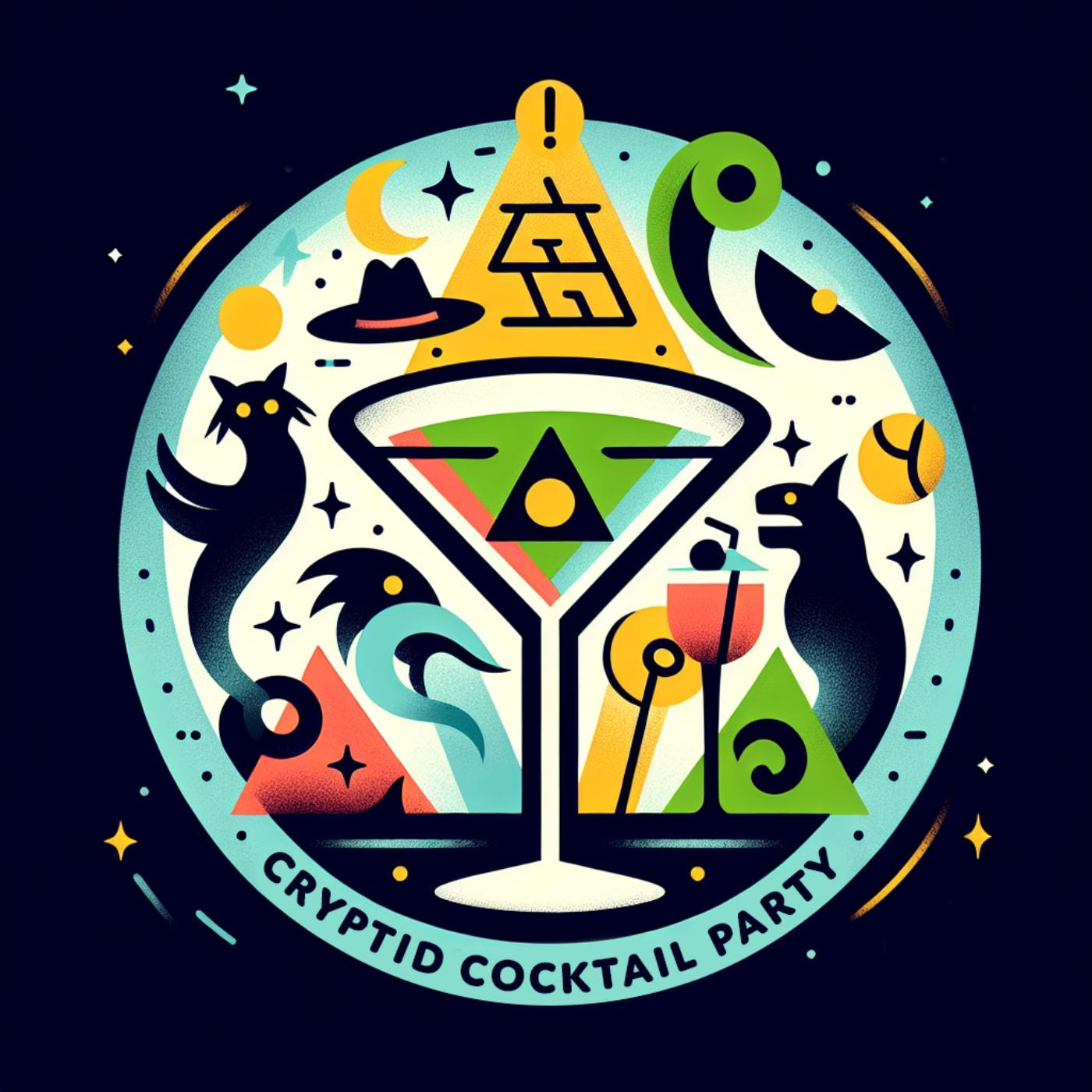 Cryptid Cocktail Party Artwork