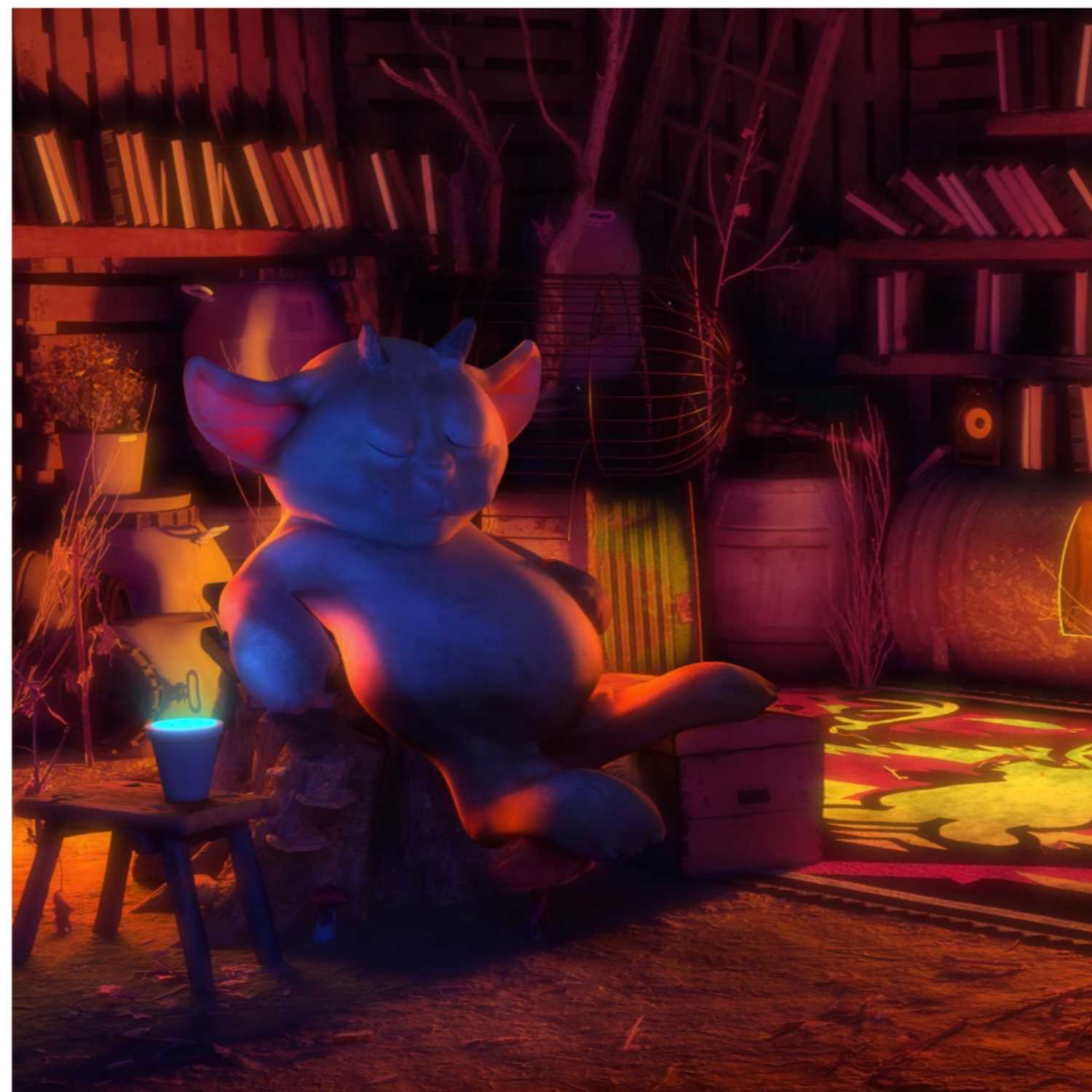 Ned's Cozy Fireplace audio broadcast podcast artwork