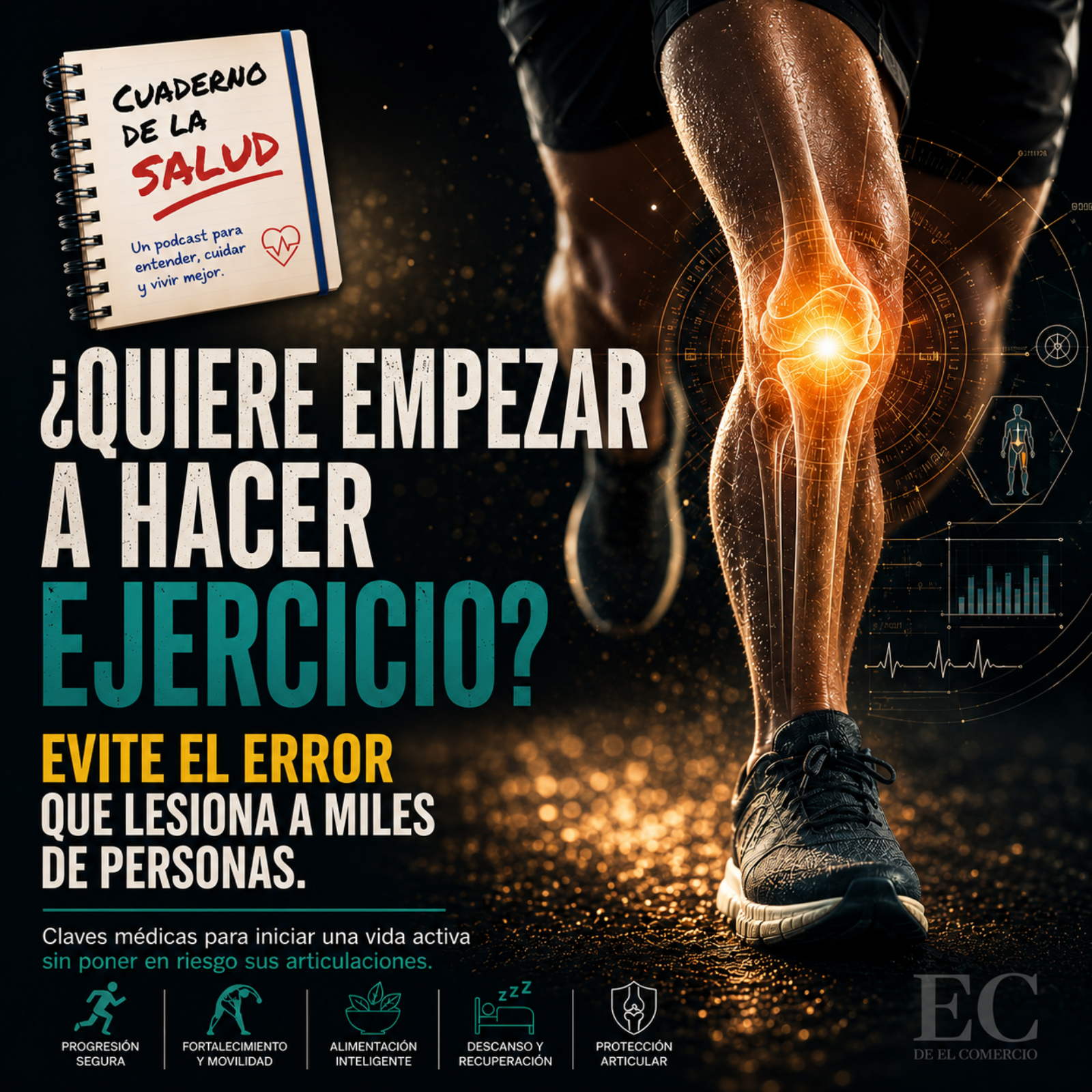  ¿Quiere empezar a hacer ejercicio? Evite el error que lesiona a miles de personas.