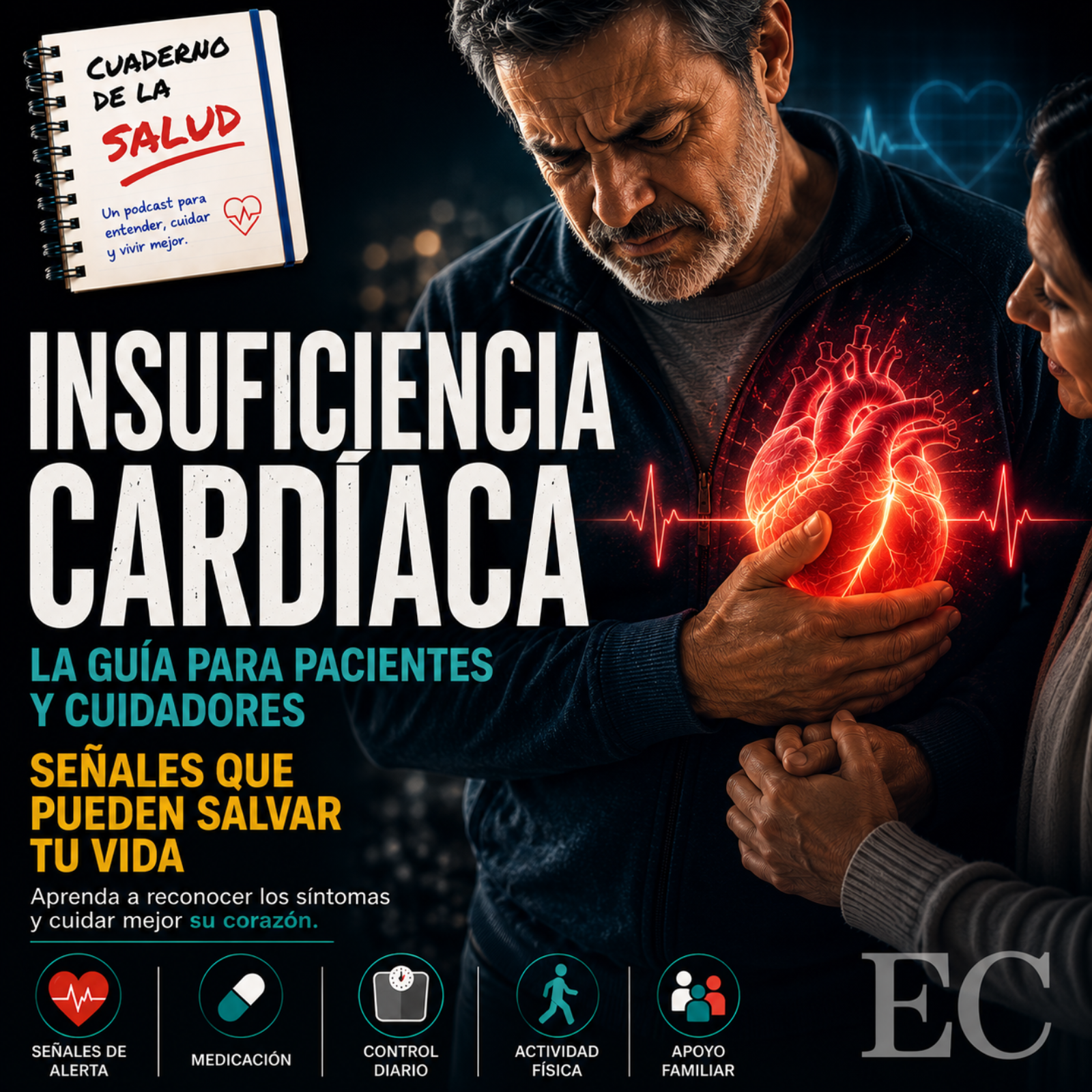 Insuficiencia cardíaca: la guía que todo paciente y cuidador debería conocer