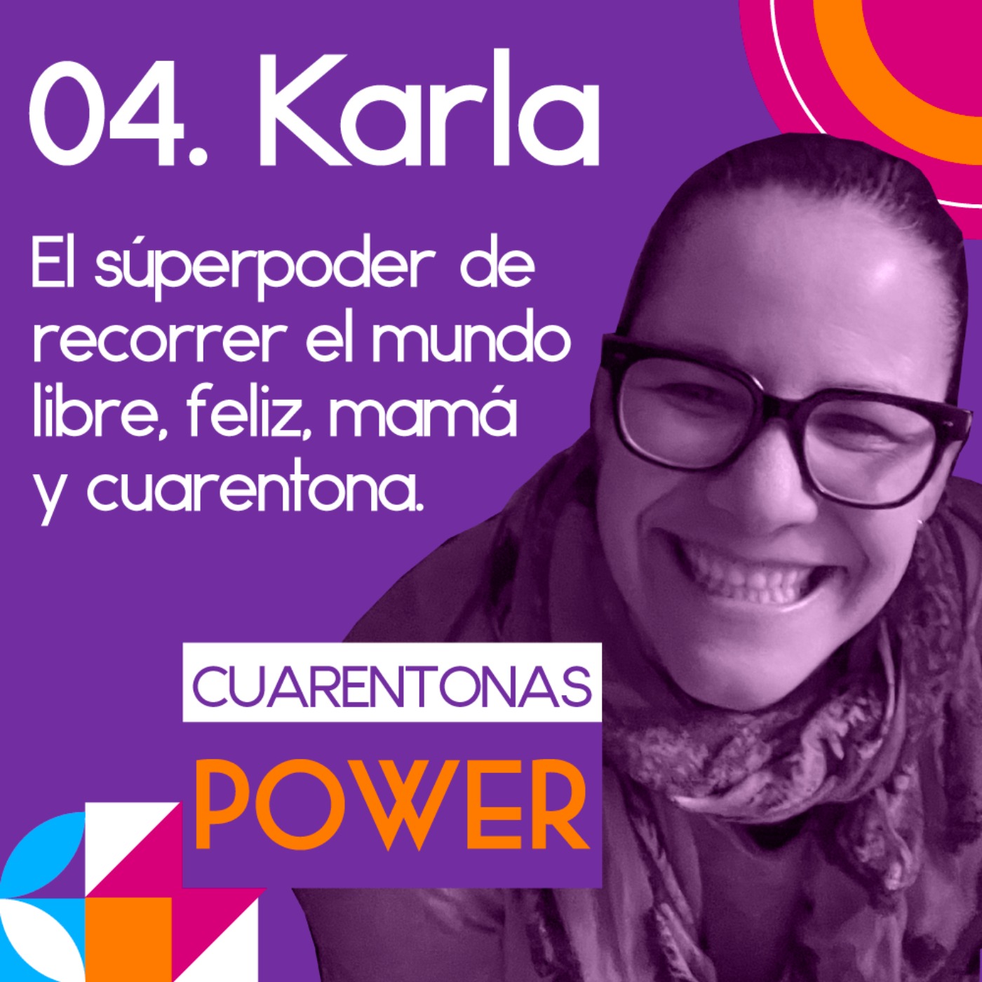 Karla: El súperpoder de recorrer el mundo libre, feliz, mamá y cuarentona. episode artwork