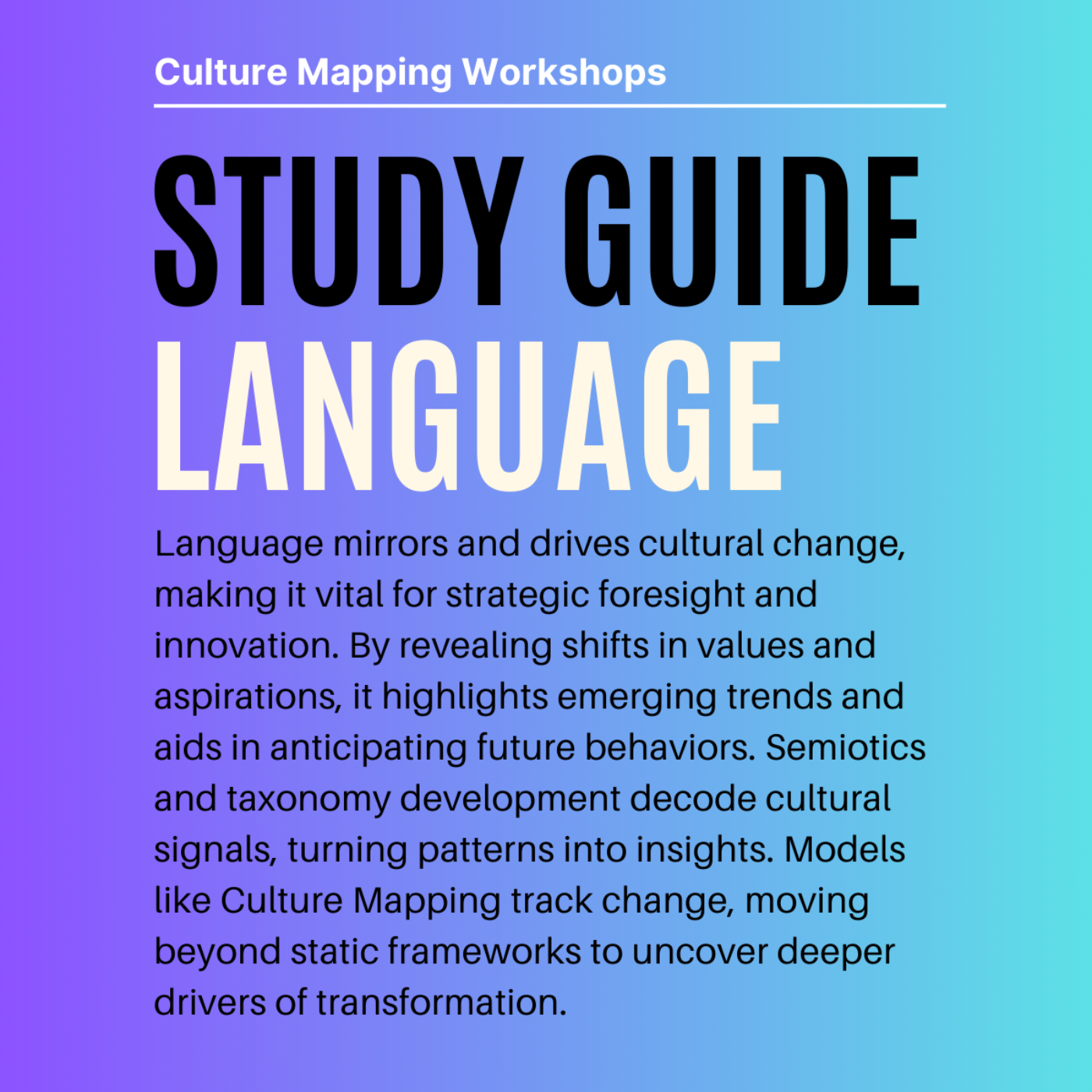 Language & Meaning (Workshop Study Guides)