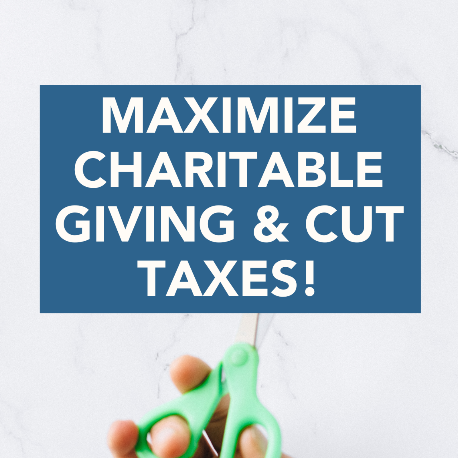 Maximize Charitable Giving and Cut Taxes! episode artwork