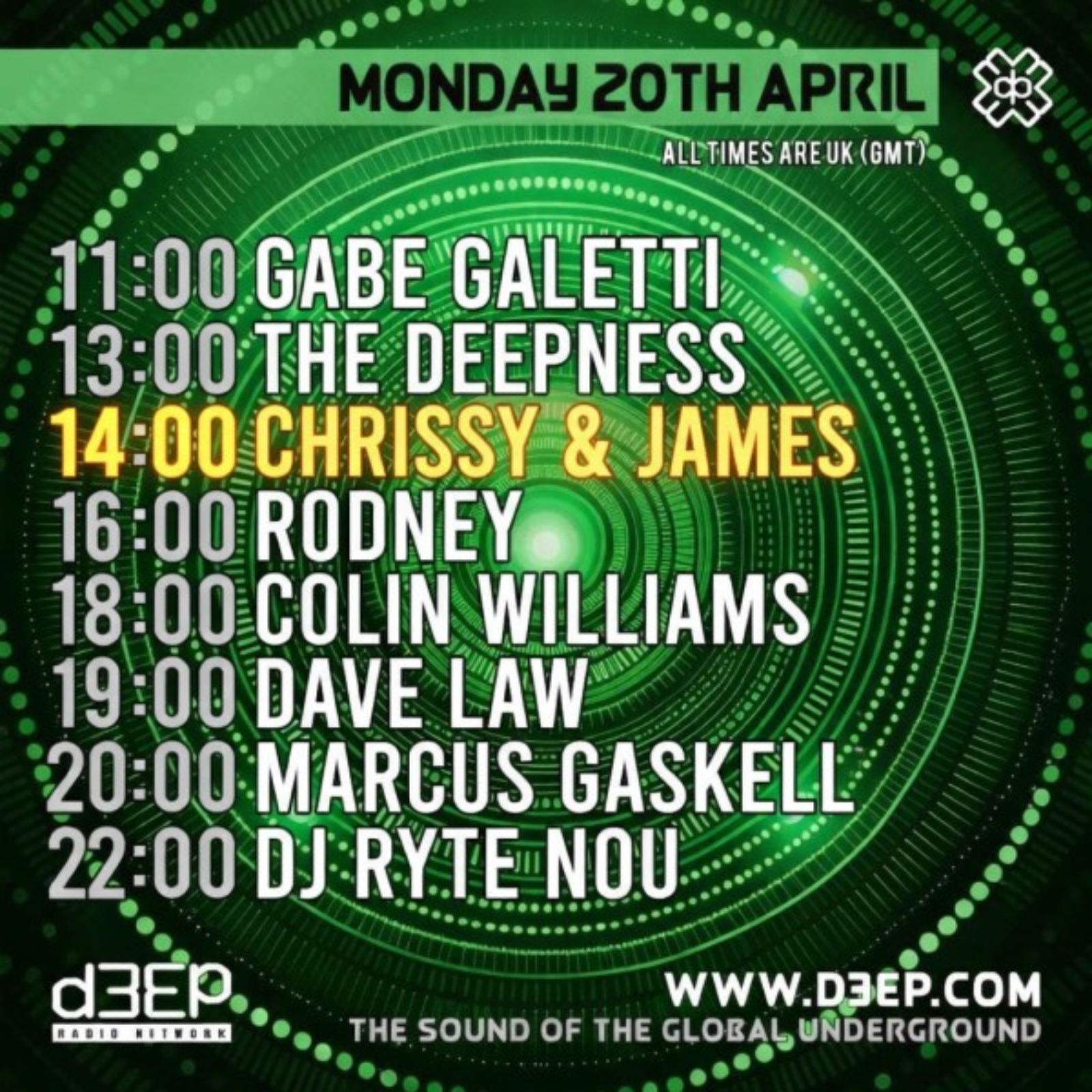 Chrissy & James - Monday Klub (20/04/26)