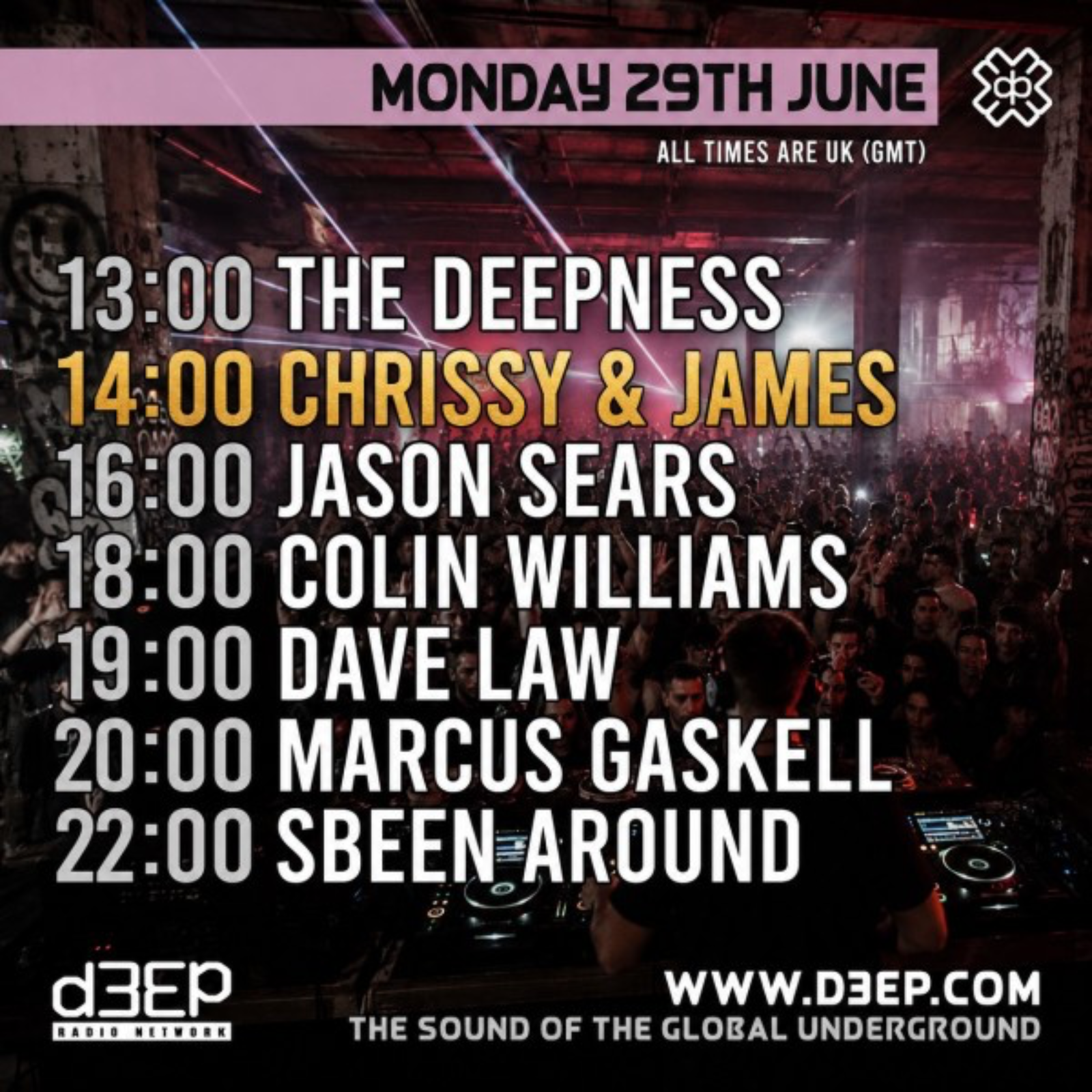 Chrissy & James - Monday Klub (29/06/26) episode artwork