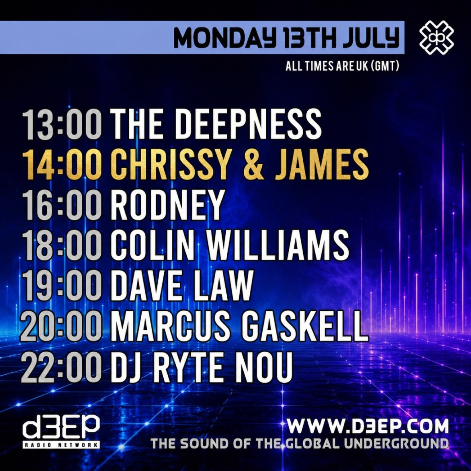 Chrissy & James - Monday Klub (13/07/26) episode artwork