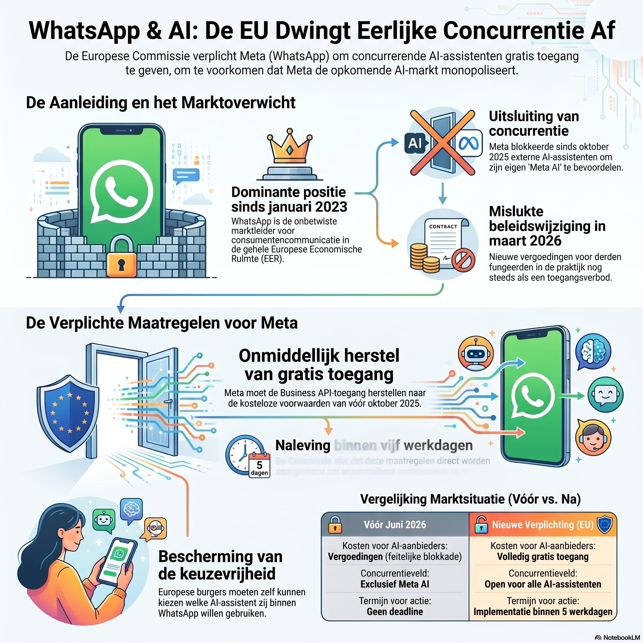 EU verplicht Meta tot vrije toegang voor AI-assistenten op WhatsApp episode artwork