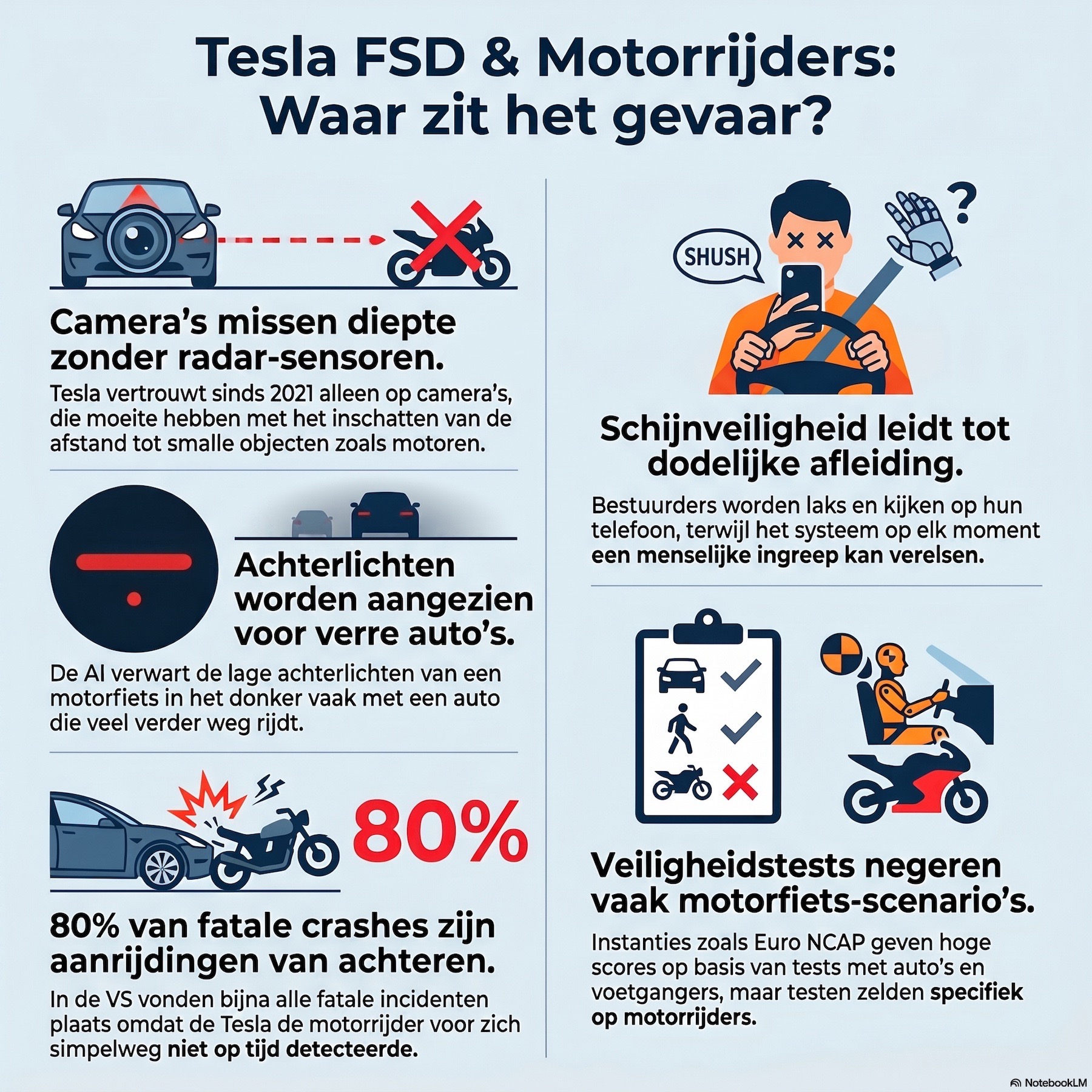 Tesla Vision (FSD) ziet motorrijders over het hoofd episode artwork