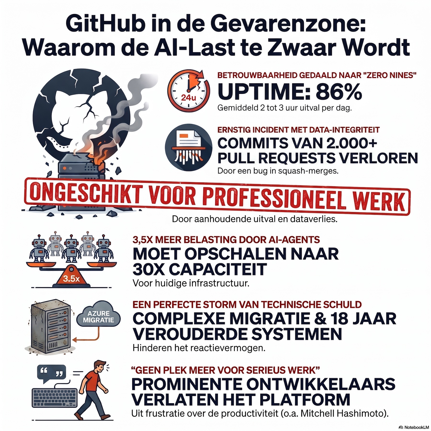 GitHub bezwijkt onder AI-druk episode artwork