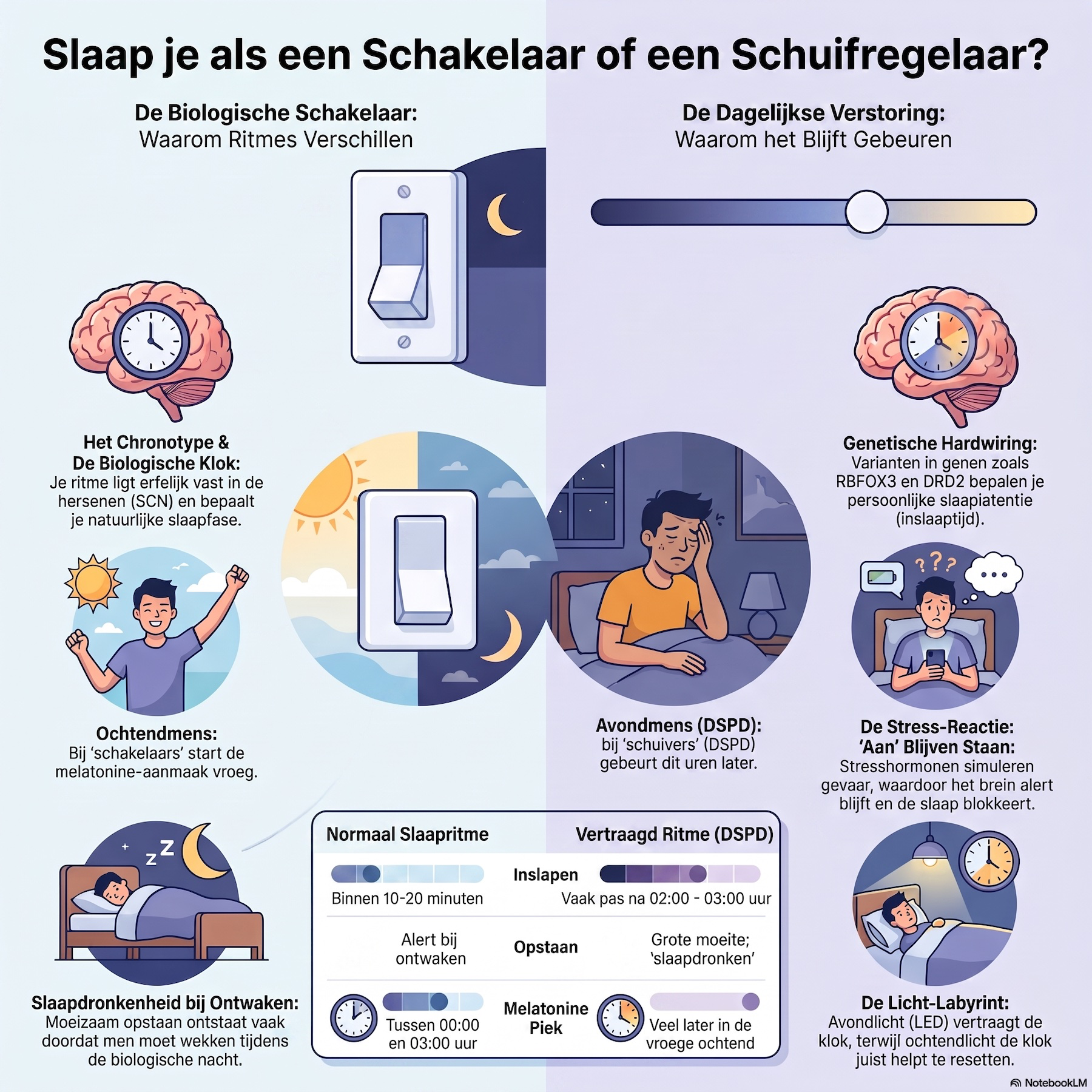 Slapen/wakker worden: voor de ene met uit/aan knop, de ander een schuifregelaar die uren nodig heeft episode artwork