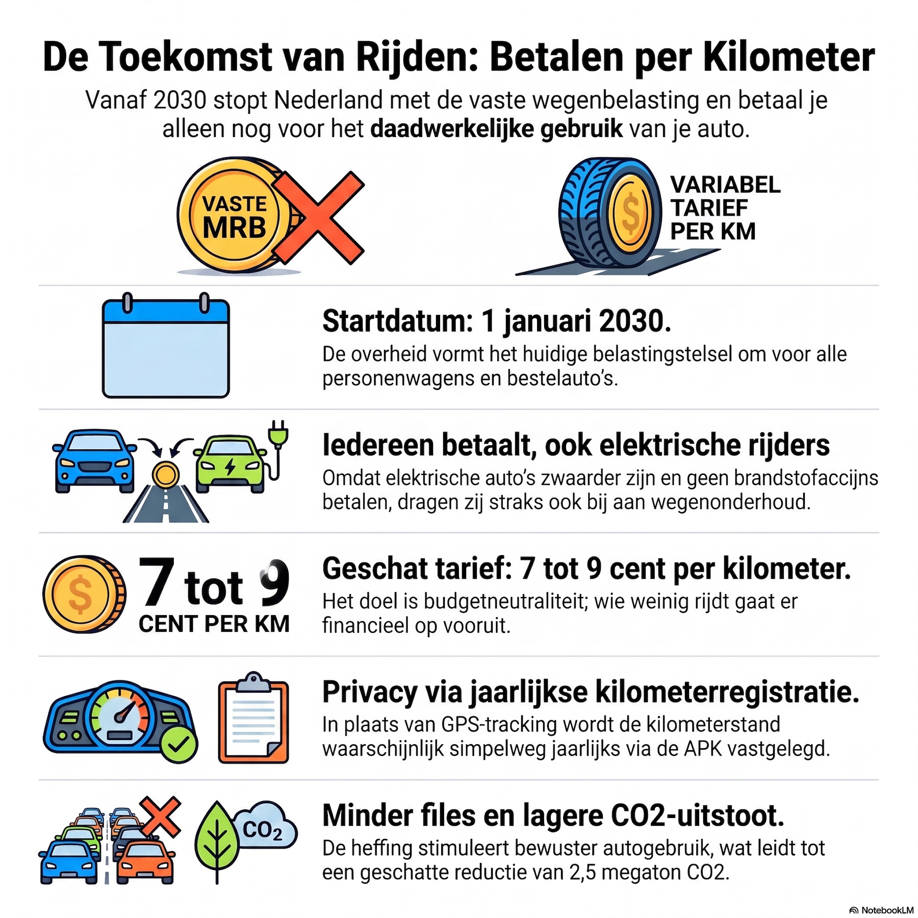 2030 - Nederland gaat kilometerheffing personenauto's invoeren als vervanging van de aloude motorrijtuigenbelasting episode artwork