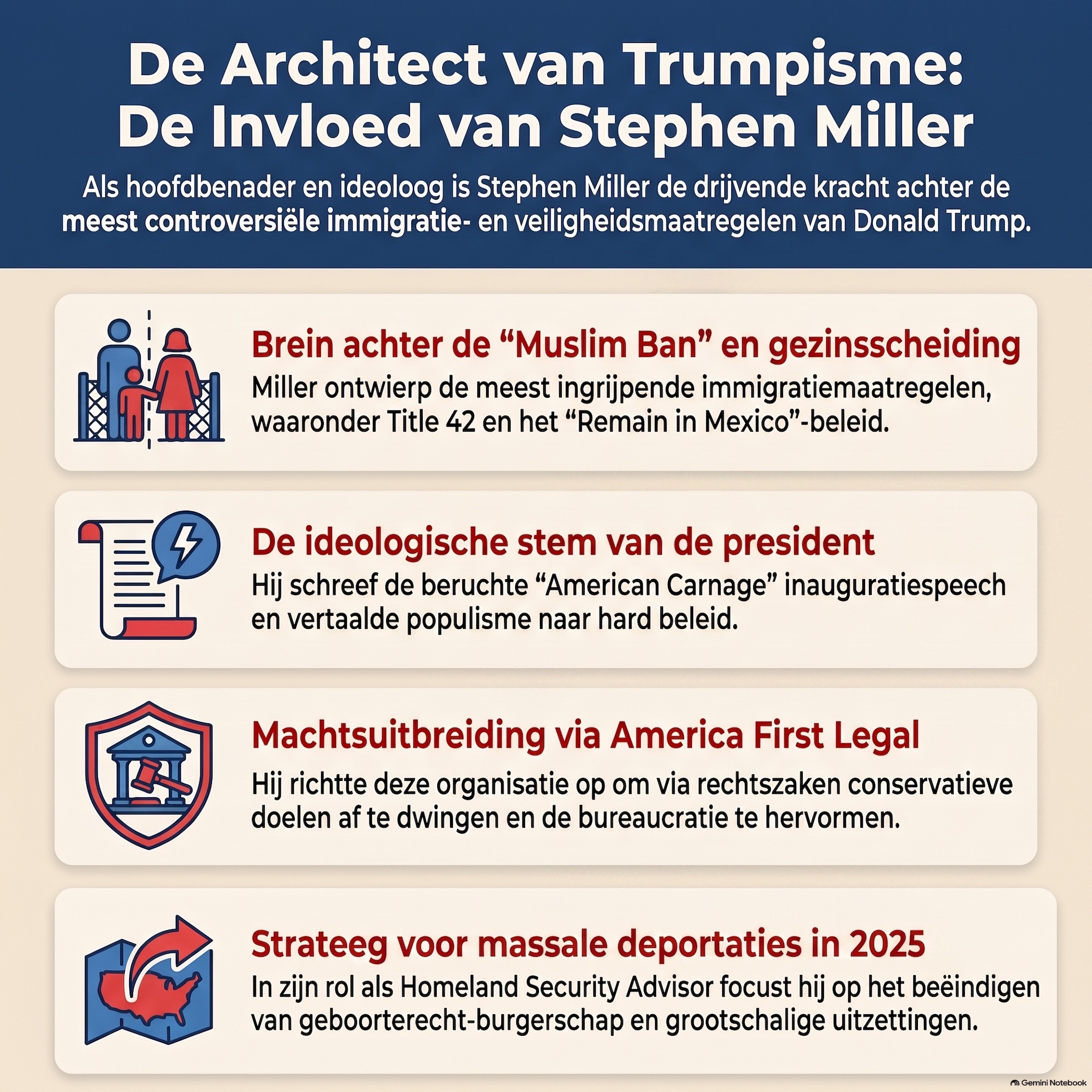 De architect van de macht: Stephen Miller en de omvorming van het Amerikaanse immigratiebeleid episode artwork