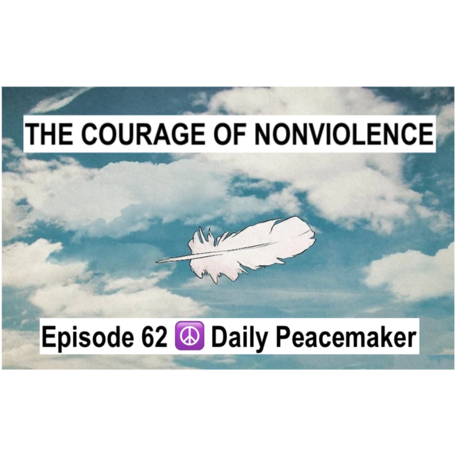 THE COURAGE OF NONVIOLENCE | Episode 62 ☮️  Daily Peacemaker episode artwork