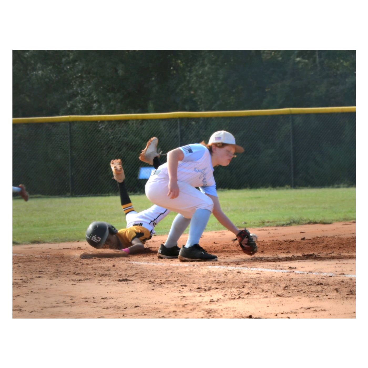 Moms against white baseball pants