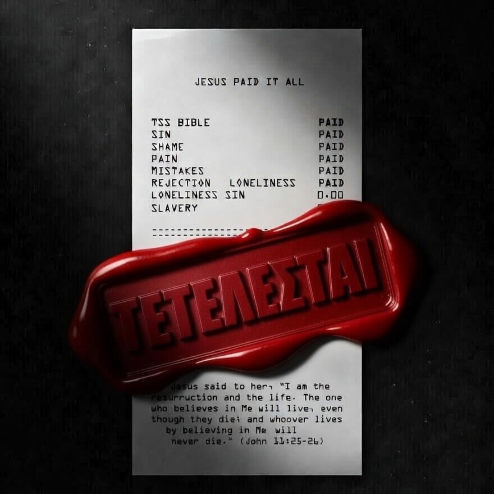 “Tetelestai’’ episode artwork