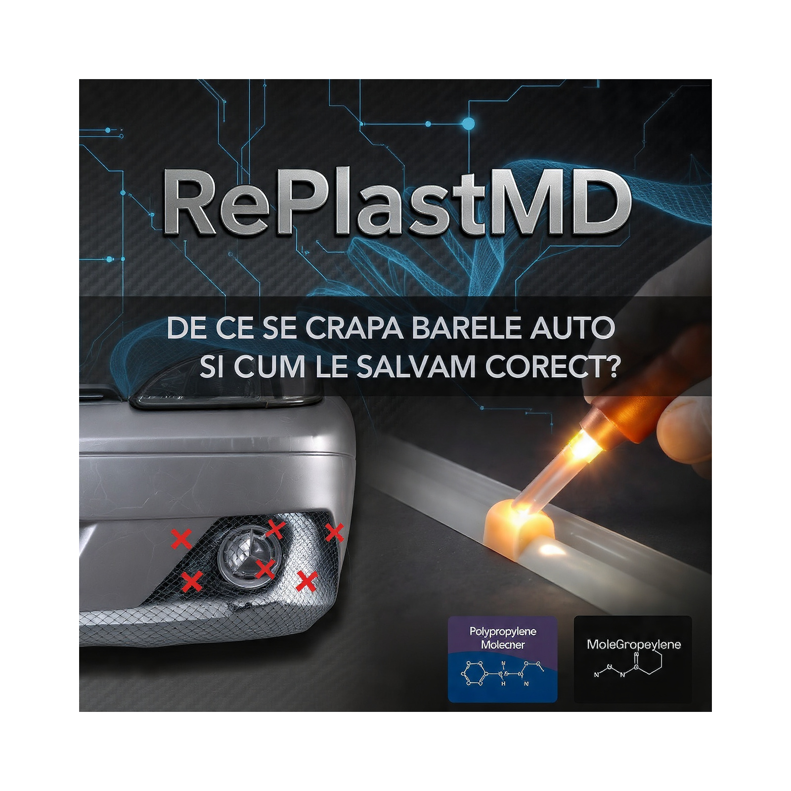 De ce se crapă barele auto? Tot ce nu știai despre plasticul din viața ta
