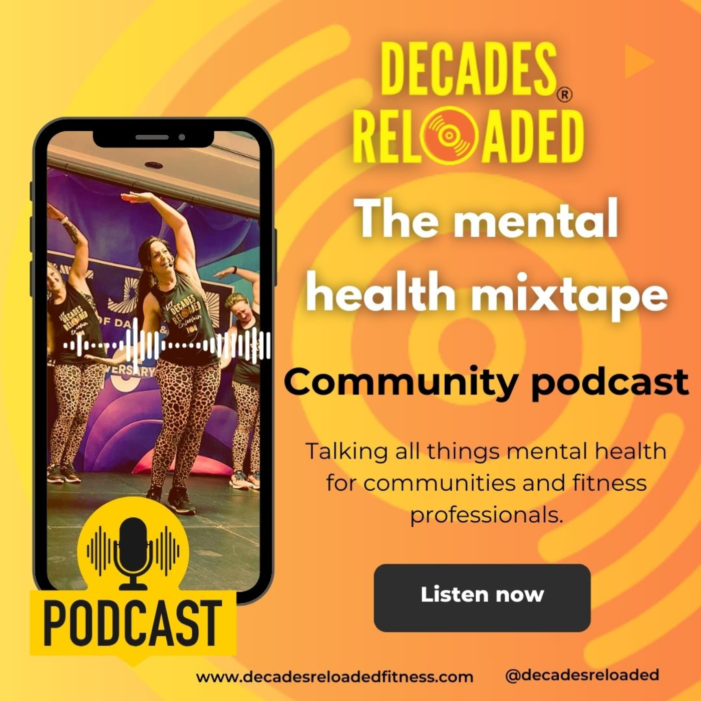 Decades Reloaded - The mental health mixtape podcast artwork