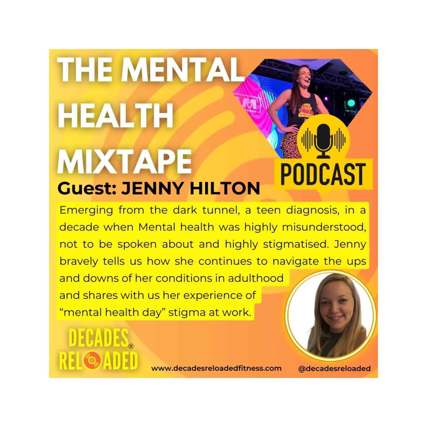 The mental health mixtape Episode 7 with Jenny Hilton episode artwork