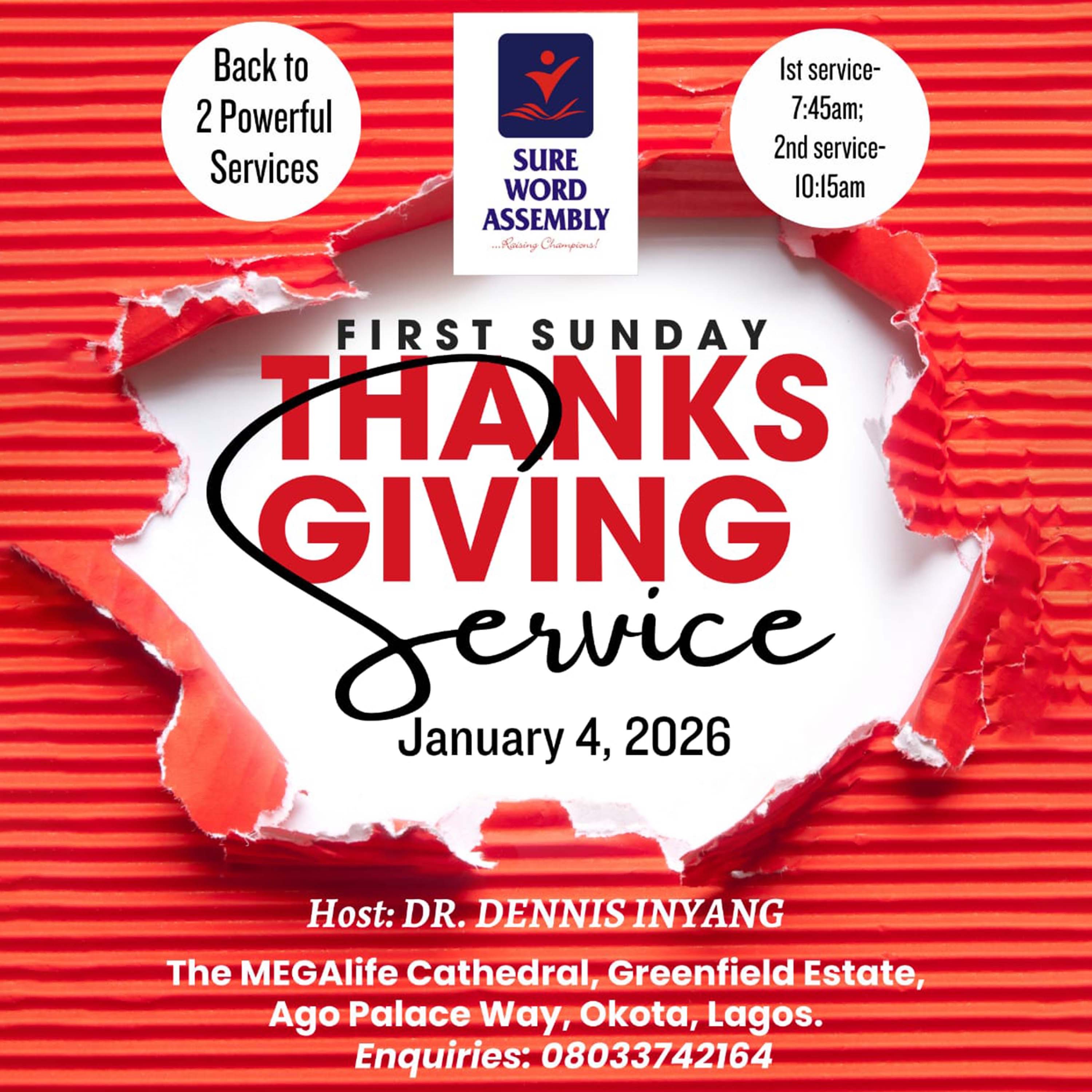 A Word from Dr. Dennis Inyang