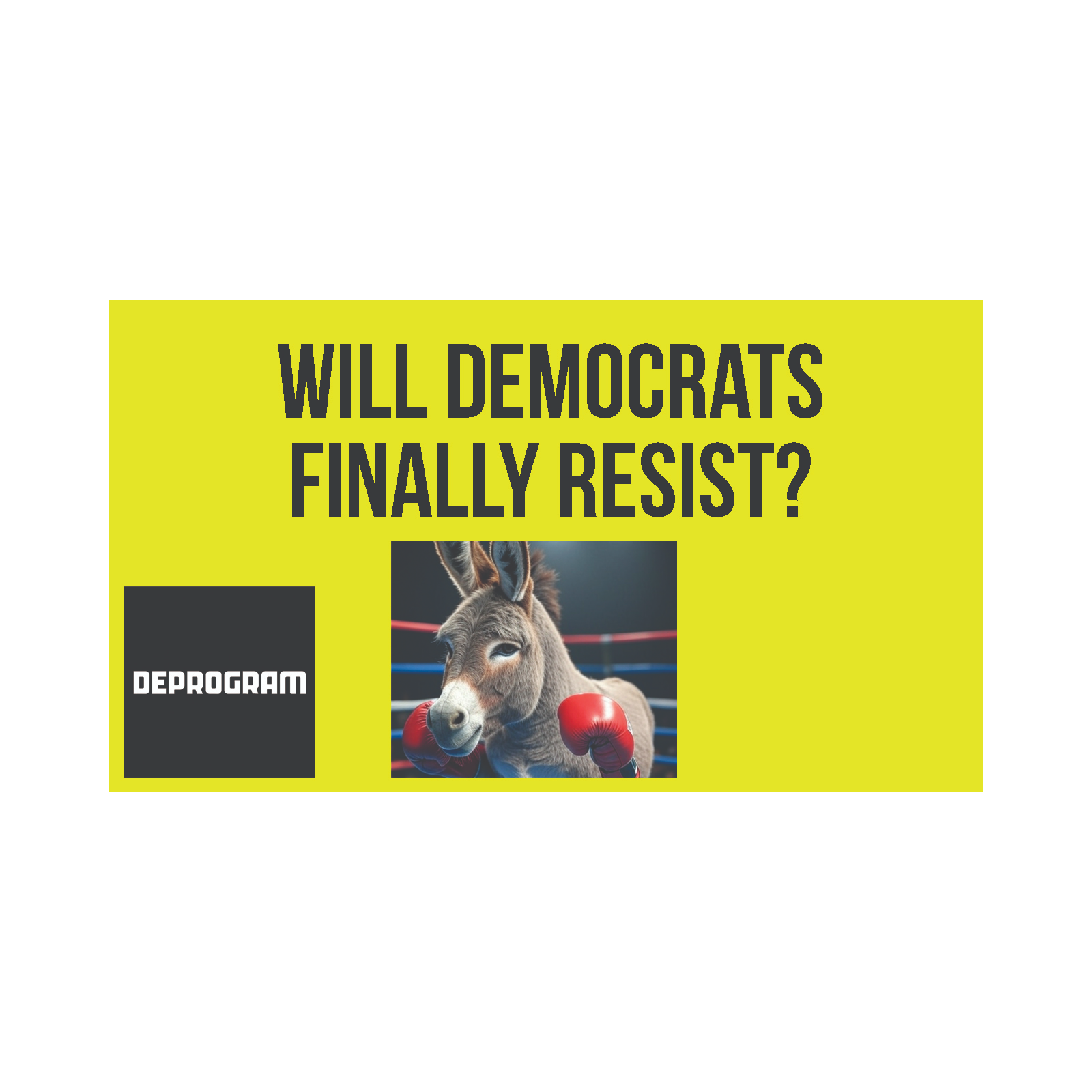 DeProgram with Ted Rall and John Kiriakou: “Will Democrats Finally Resist?”