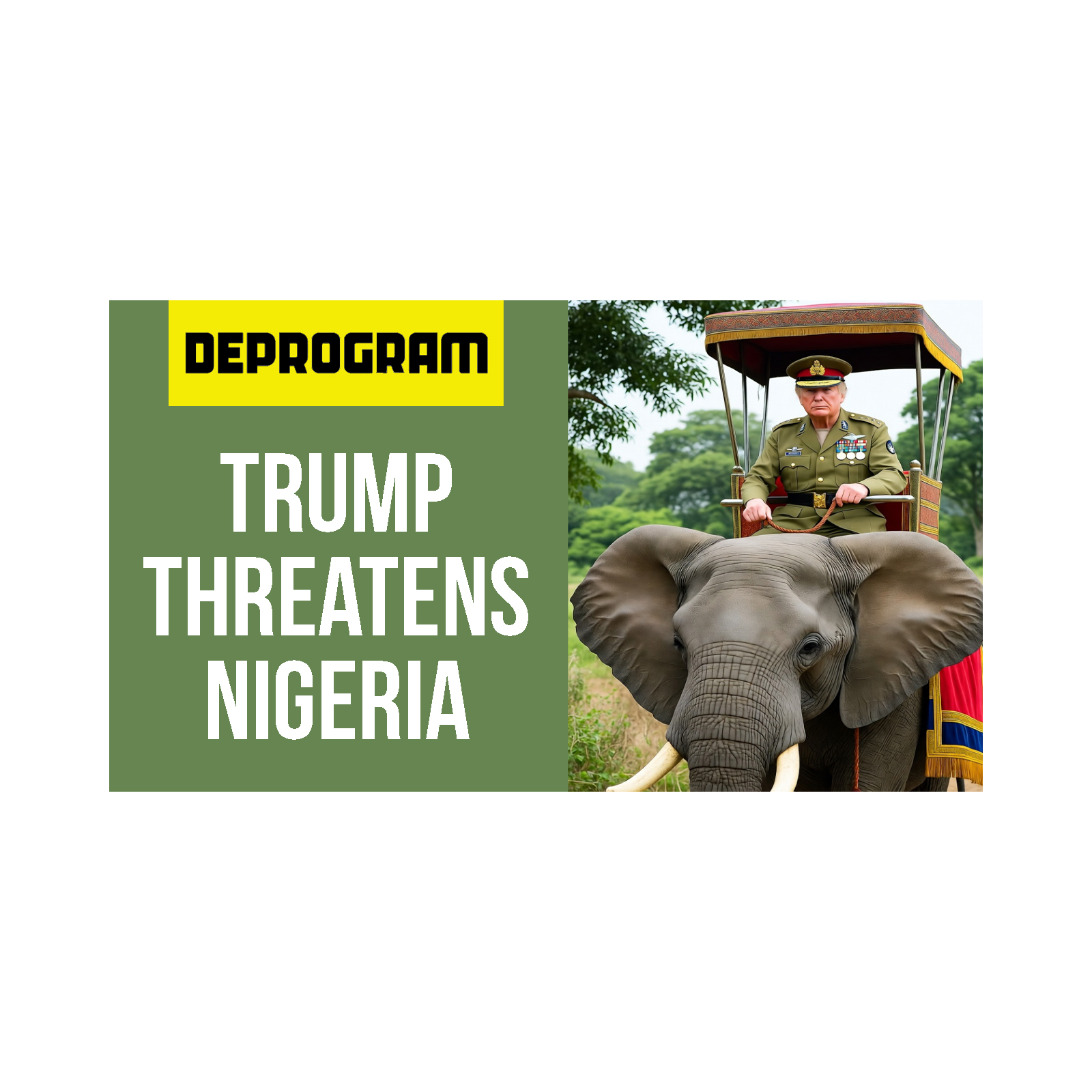 DeProgram with Ted Rall and John Kiriakou: “Trump Threatens to Invade Nigeria”